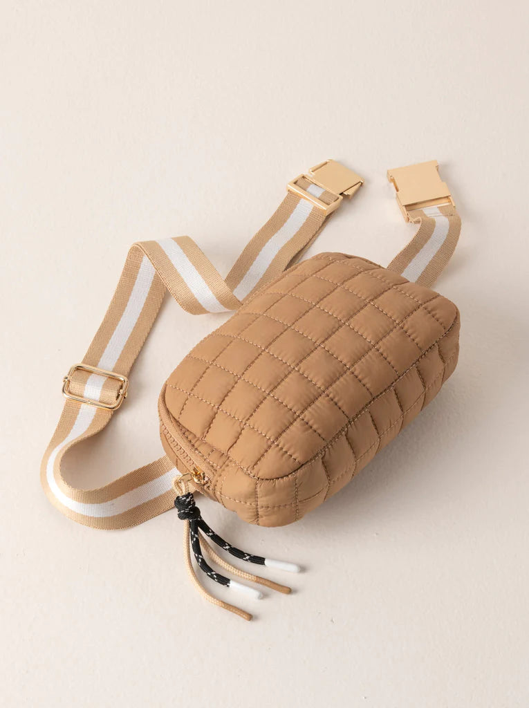 QUILTED NYLON BELT BAG