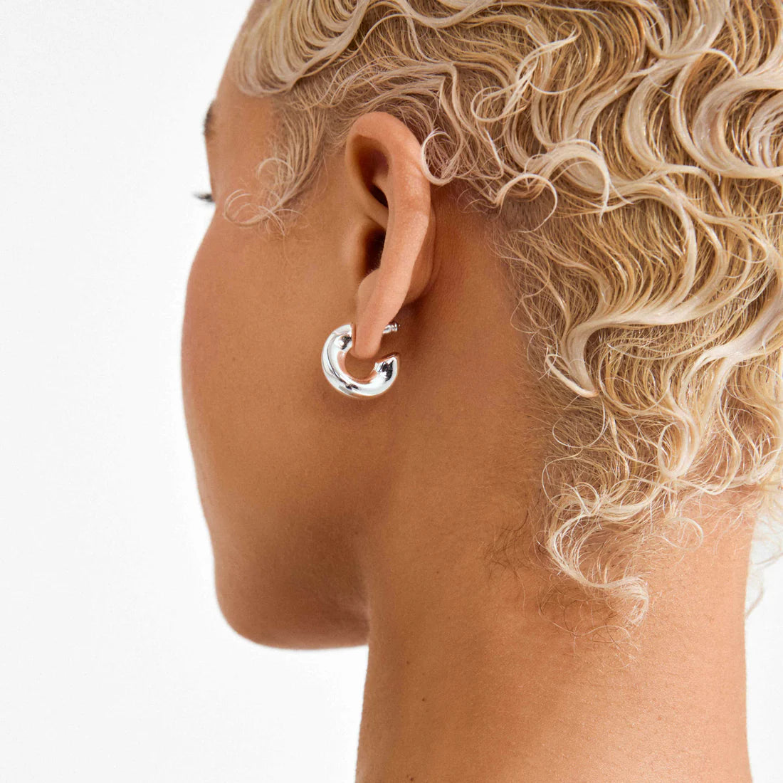 CHUNKY HOOP EARRINGS-SILVER925-フープピアス JENNINGS CHUNKY HOOP EARRINGS – Boes Ltd.