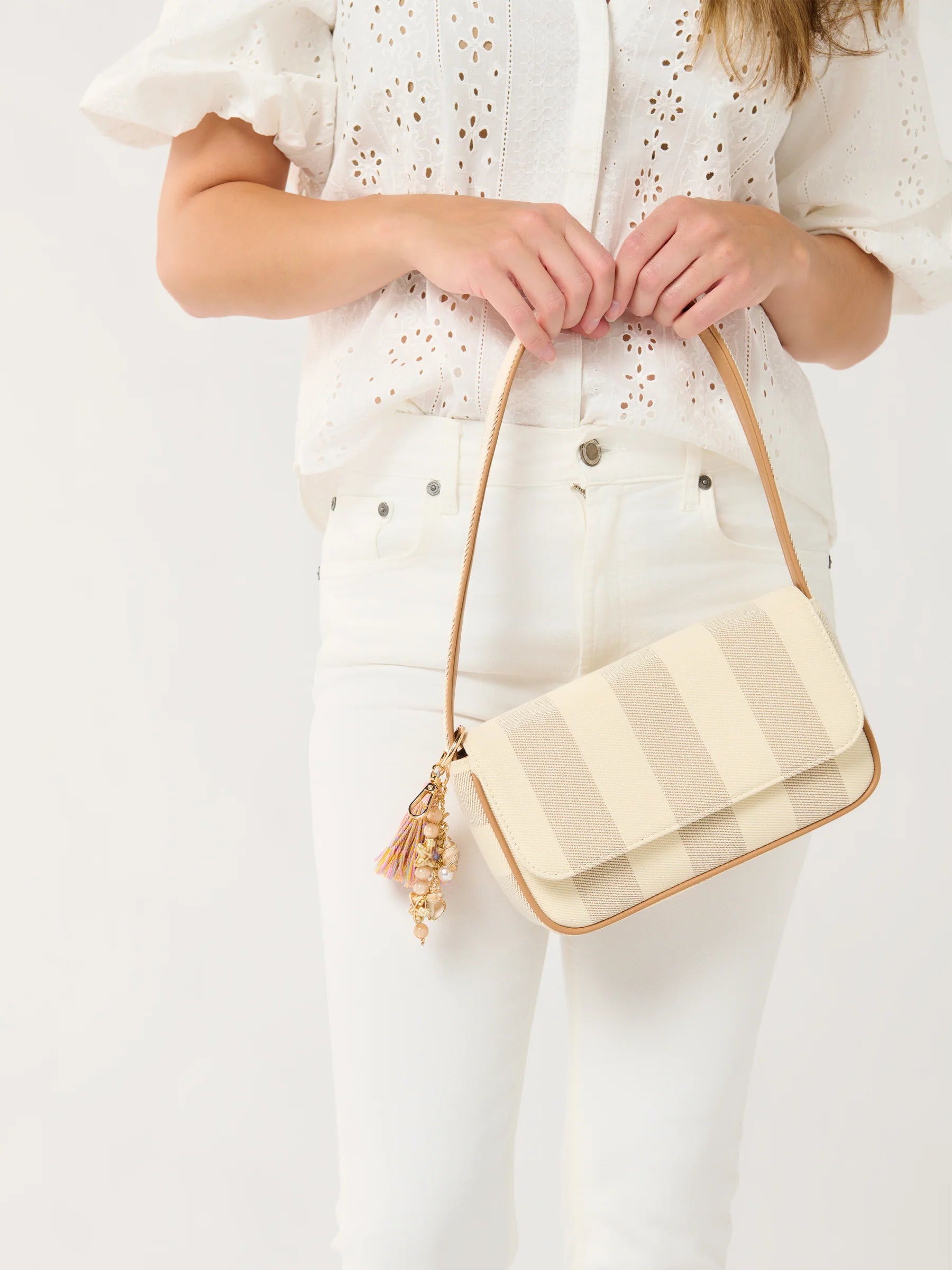 STRIPED SHOULDER BAG