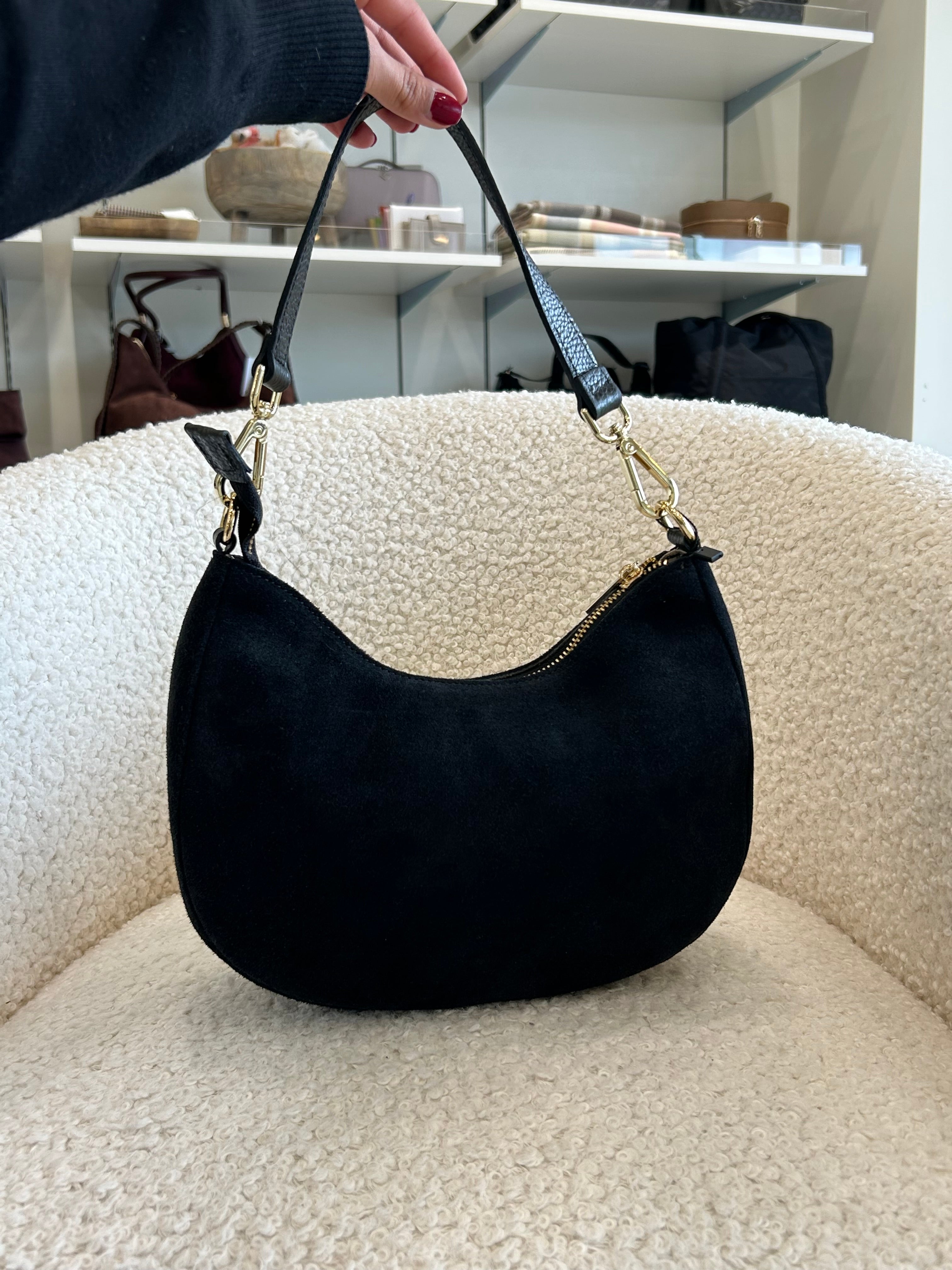 KALIE SUEDE SHOULDER BAG