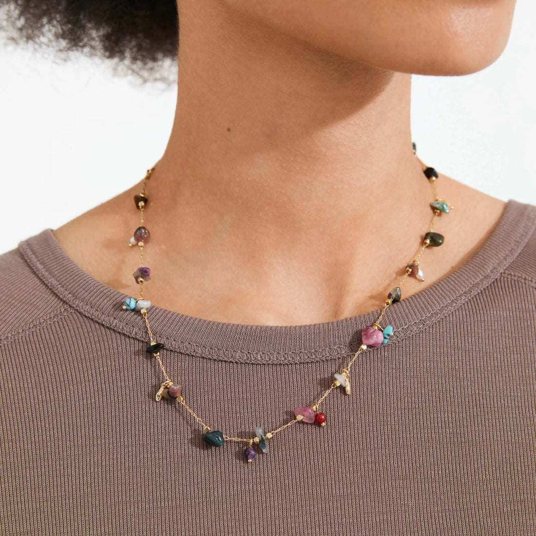 SEMI PRECIOUS STONE NECKLACE