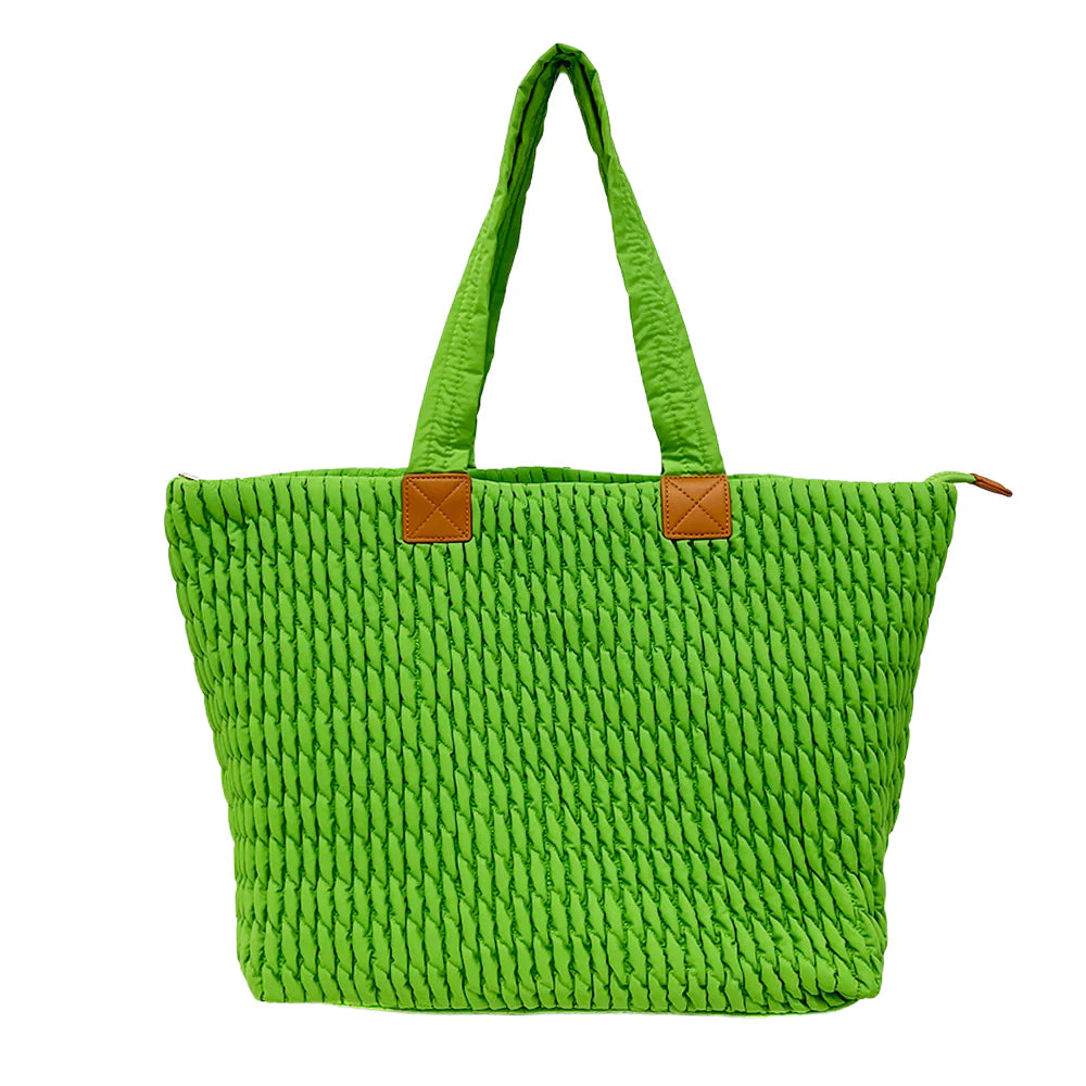 QUILTED BEACH TOTE