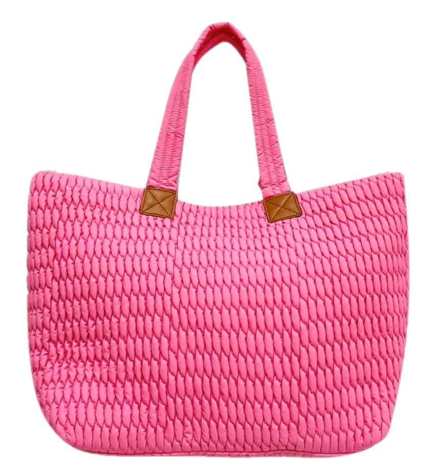 QUILTED BEACH TOTE