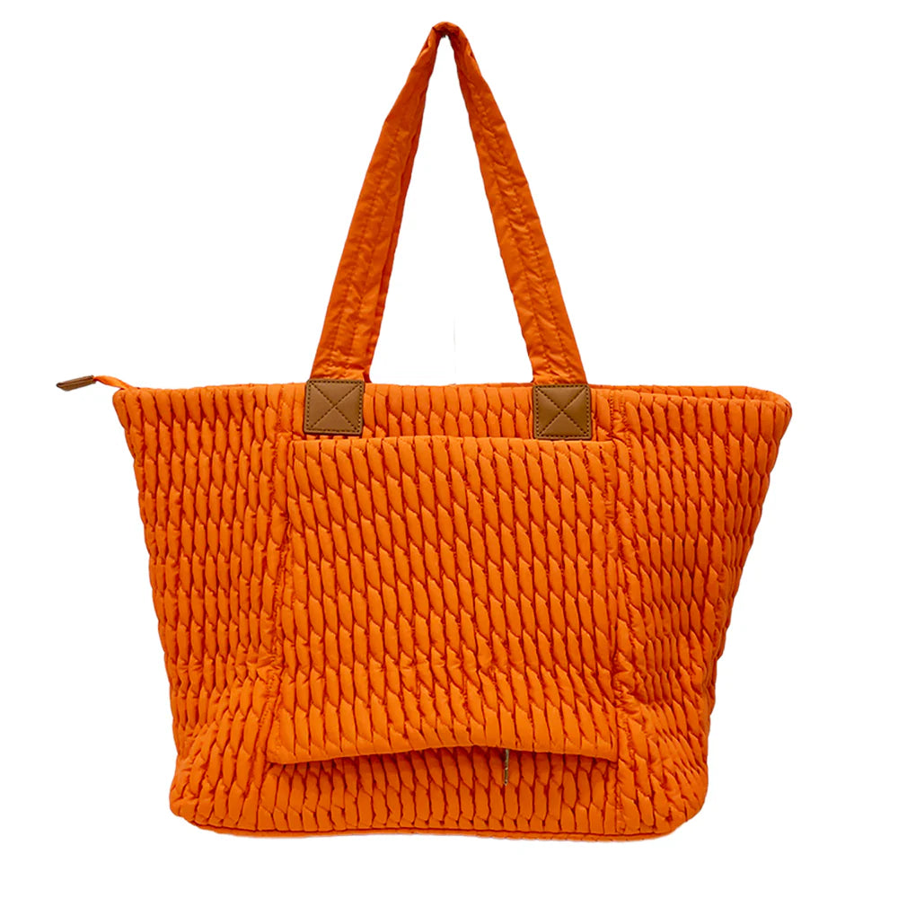 QUILTED BEACH TOTE
