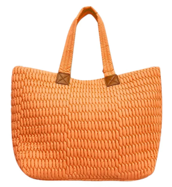 QUILTED BEACH TOTE