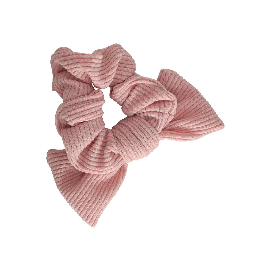 RIBBED BOW SCRUNCHIE