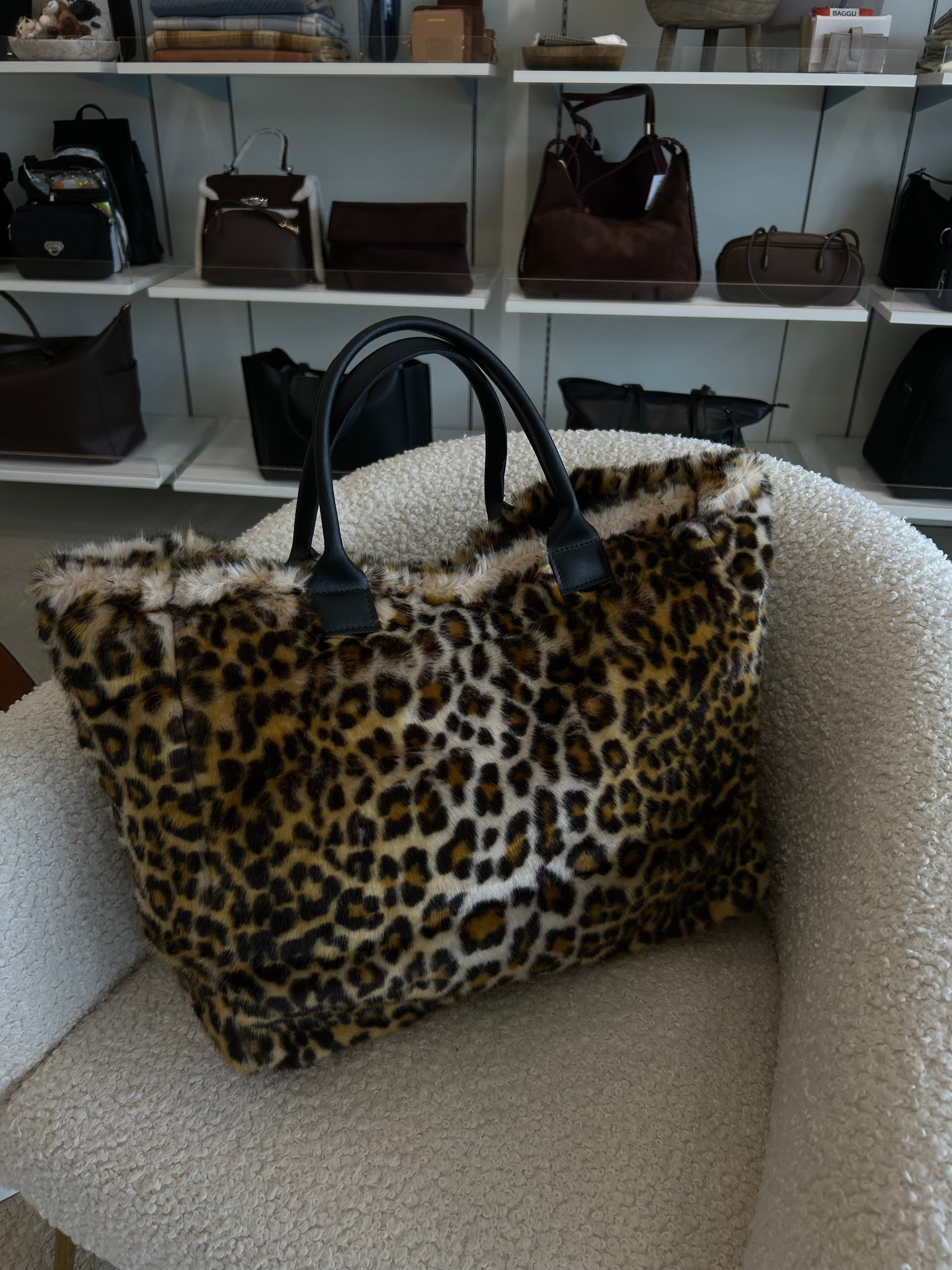 CABAS LEOPARD TOTE