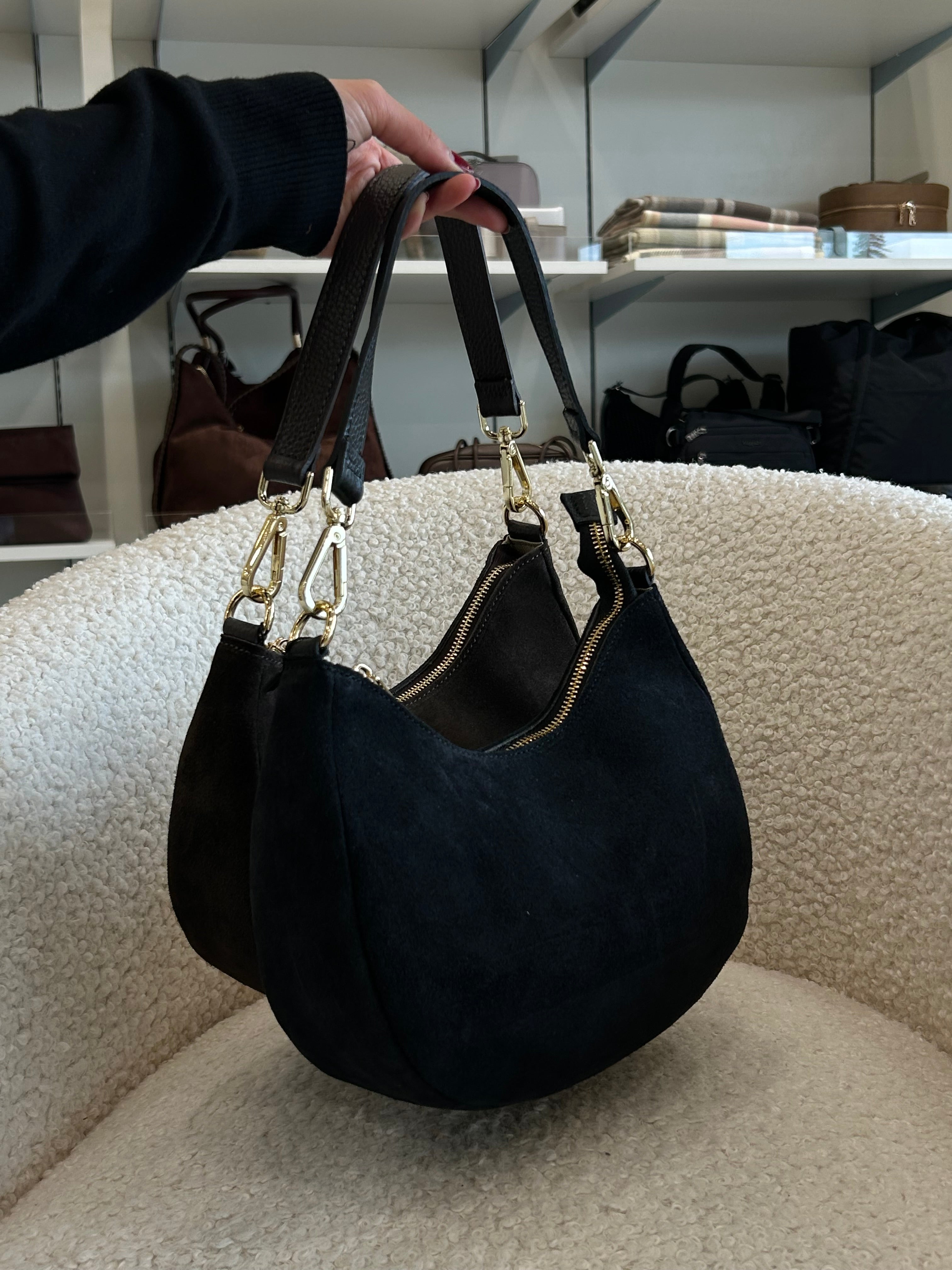 KALIE SUEDE SHOULDER BAG