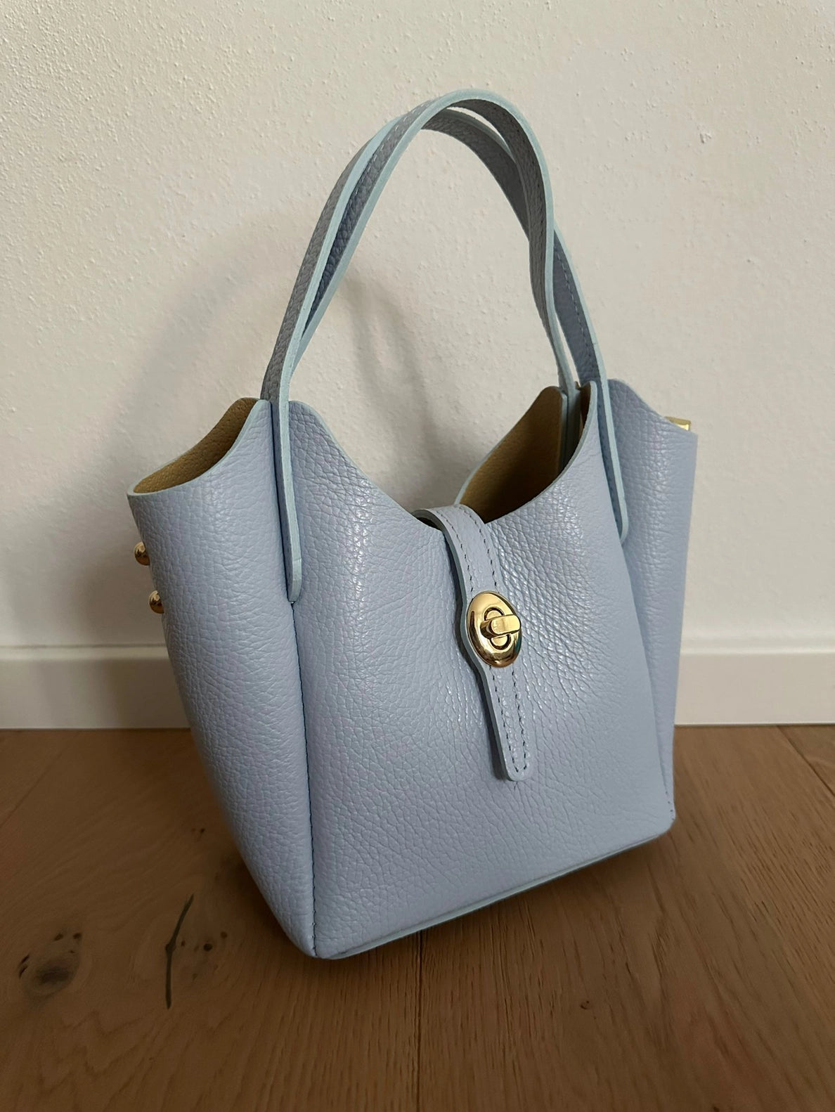 GINEVRA LEATHER TOP HANDLE