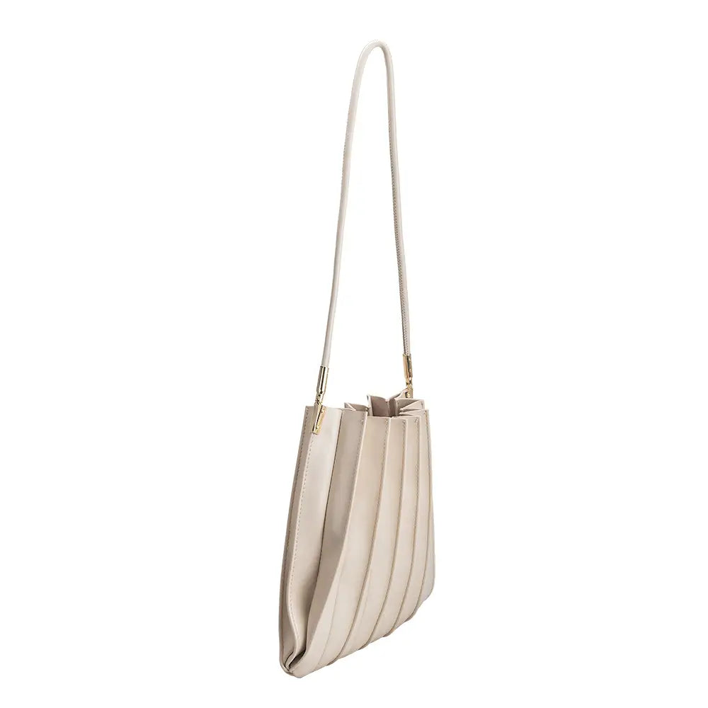CARRIE PLEALTED SHOULDER BAG