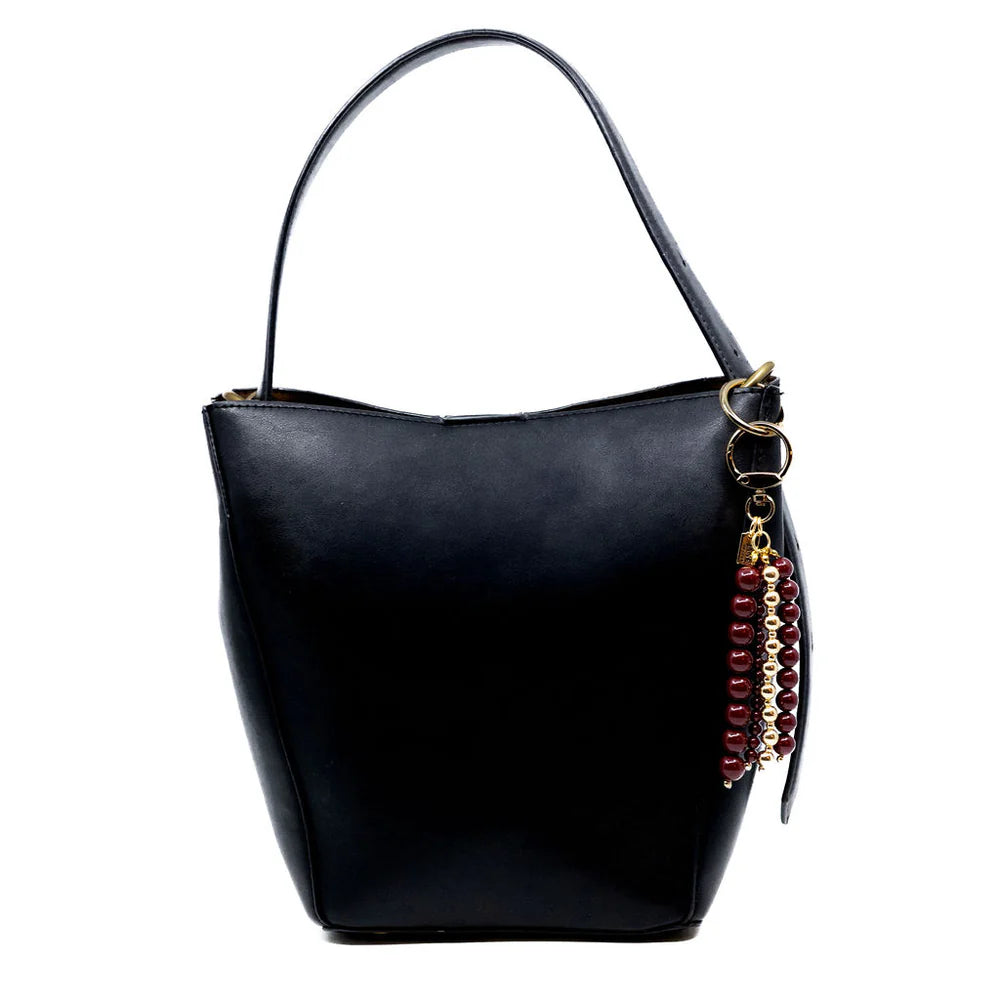 BEADED BAG CHARM