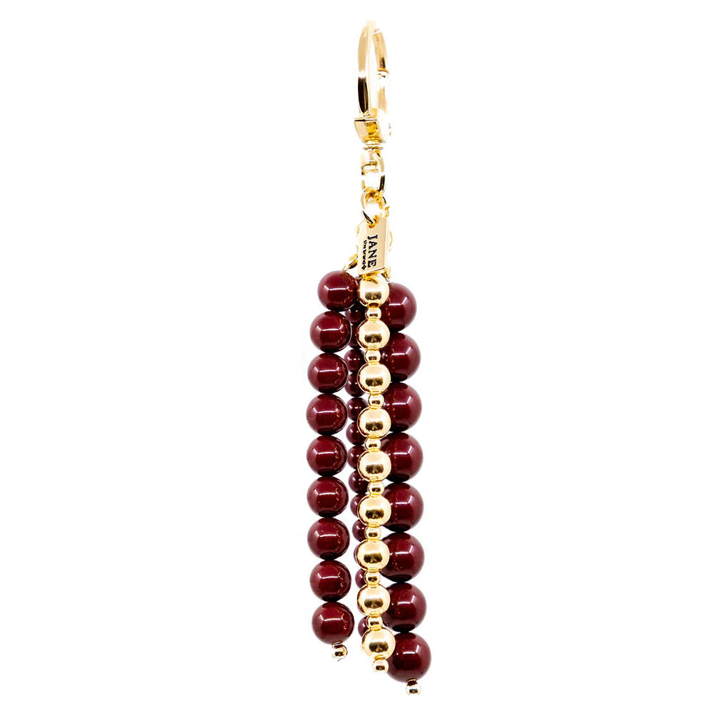 BEADED BAG CHARM