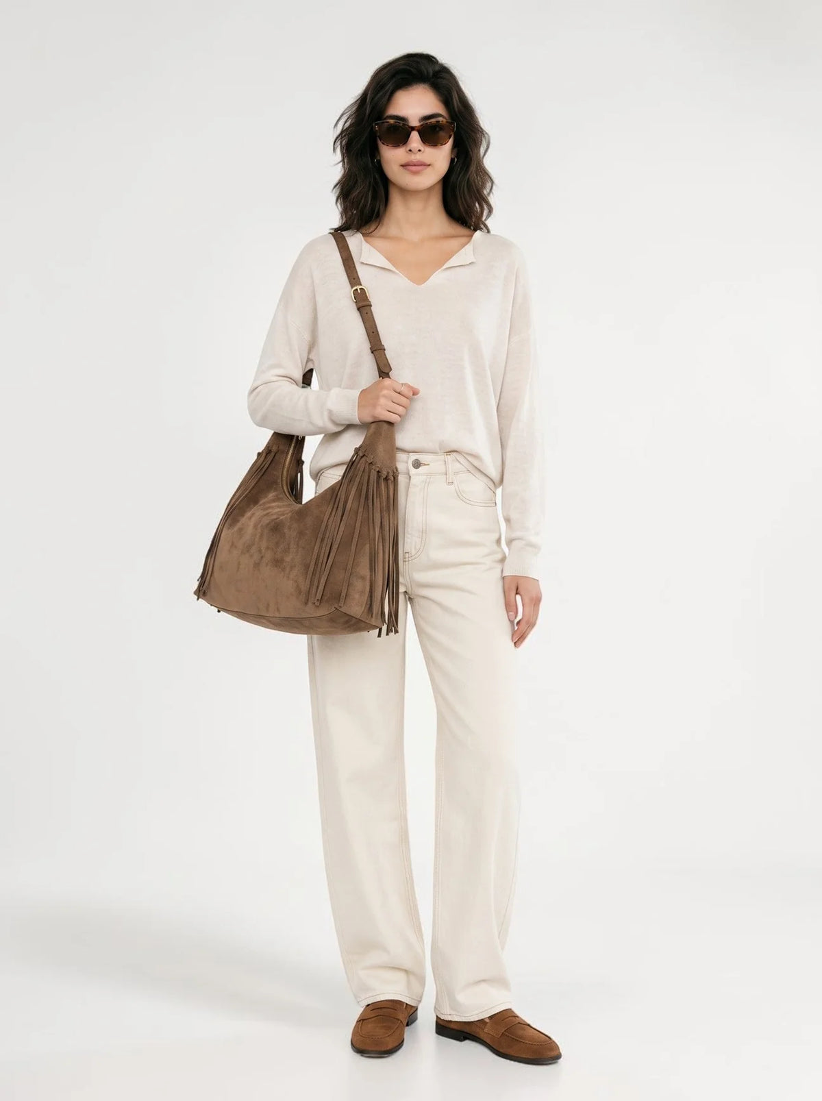 JACKIE SUEDE HOBO BAG