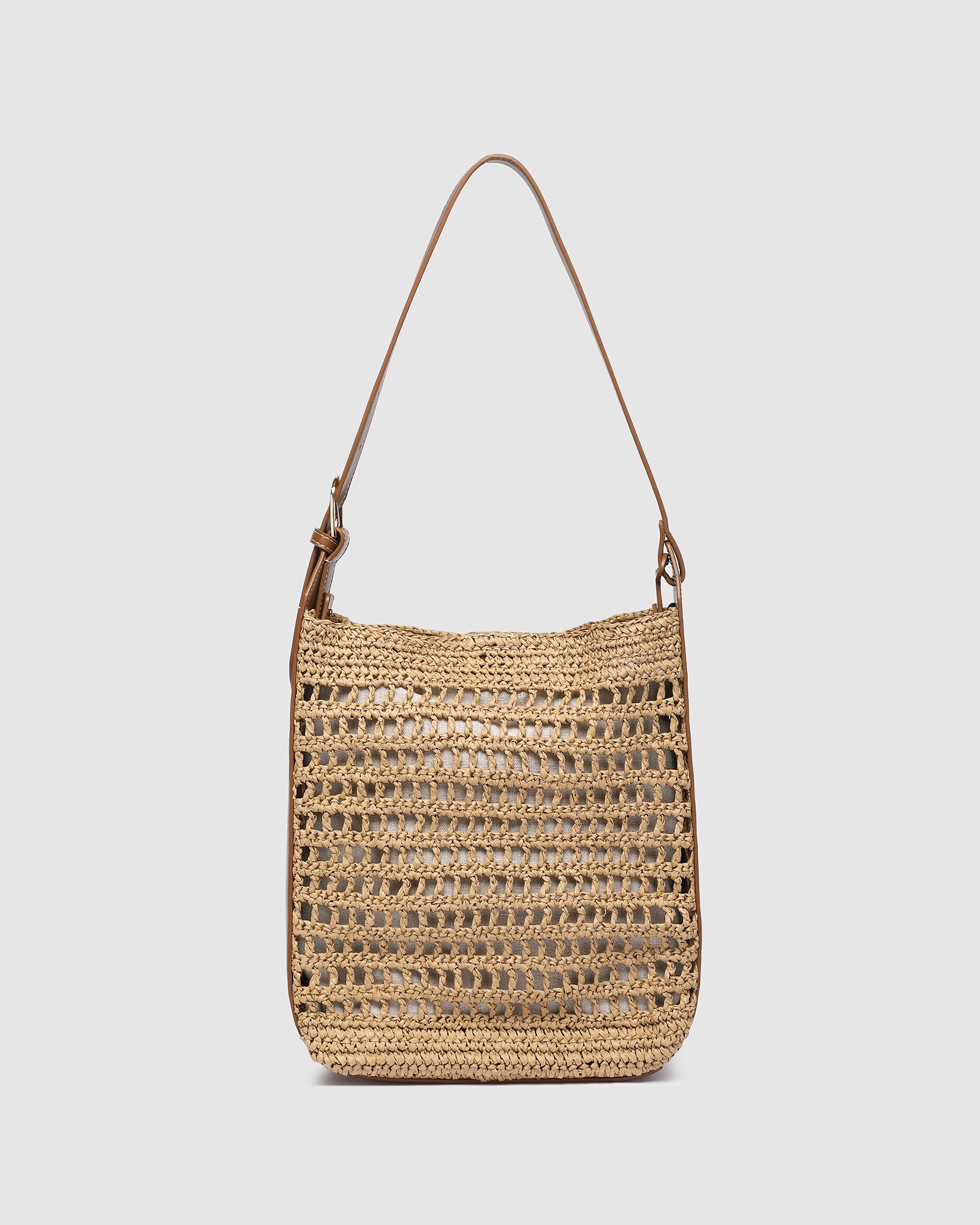 LOUISA RAFFIA SHOULDER BAG
