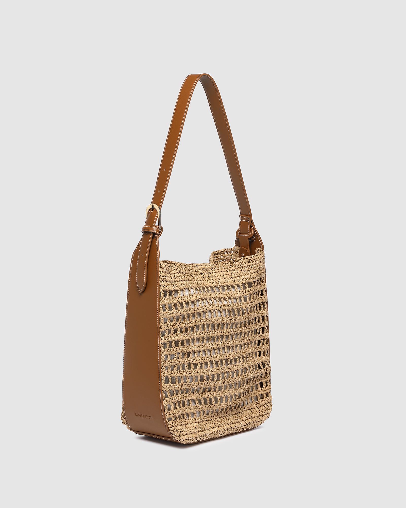 LOUISA RAFFIA SHOULDER BAG