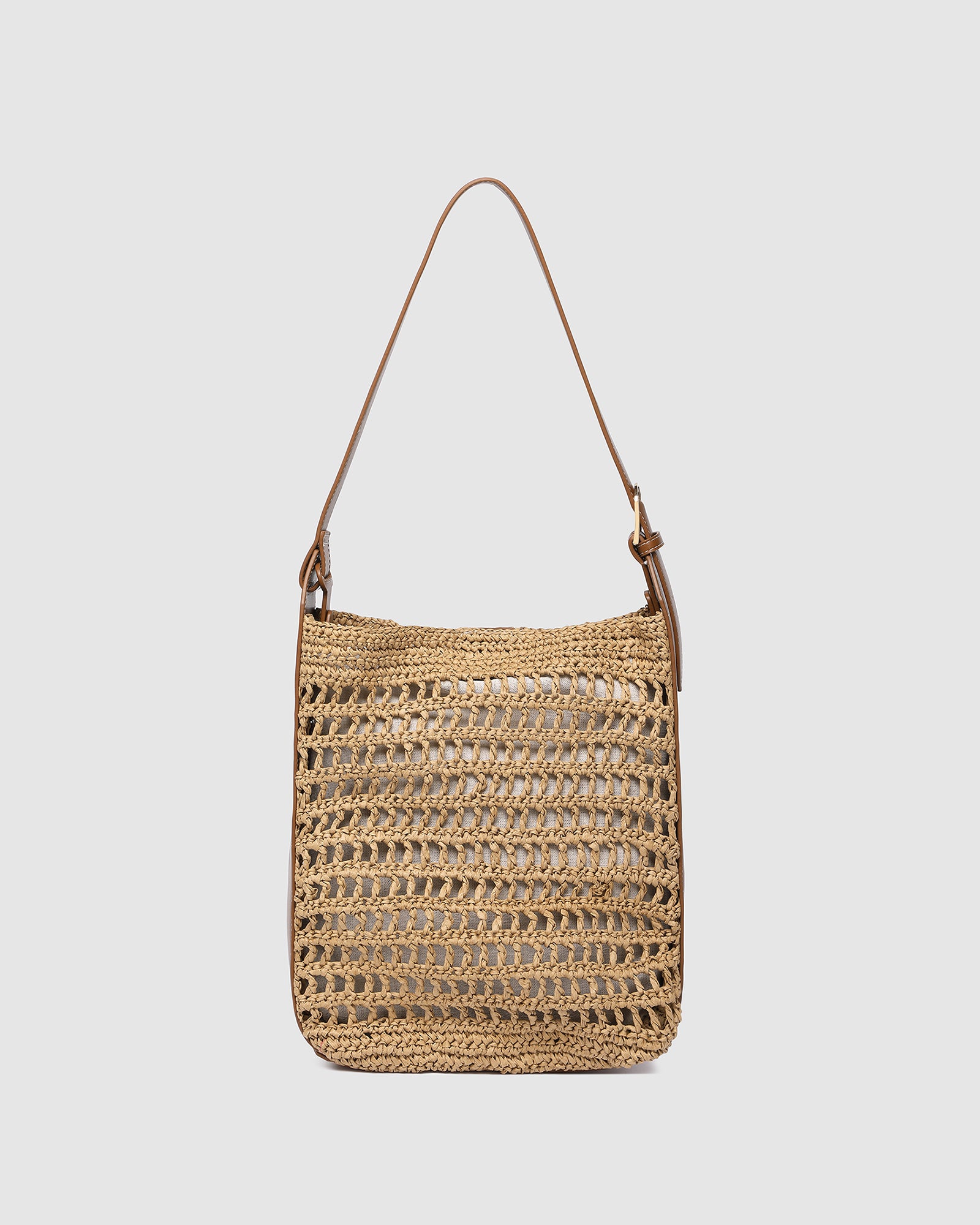 LOUISA RAFFIA SHOULDER BAG
