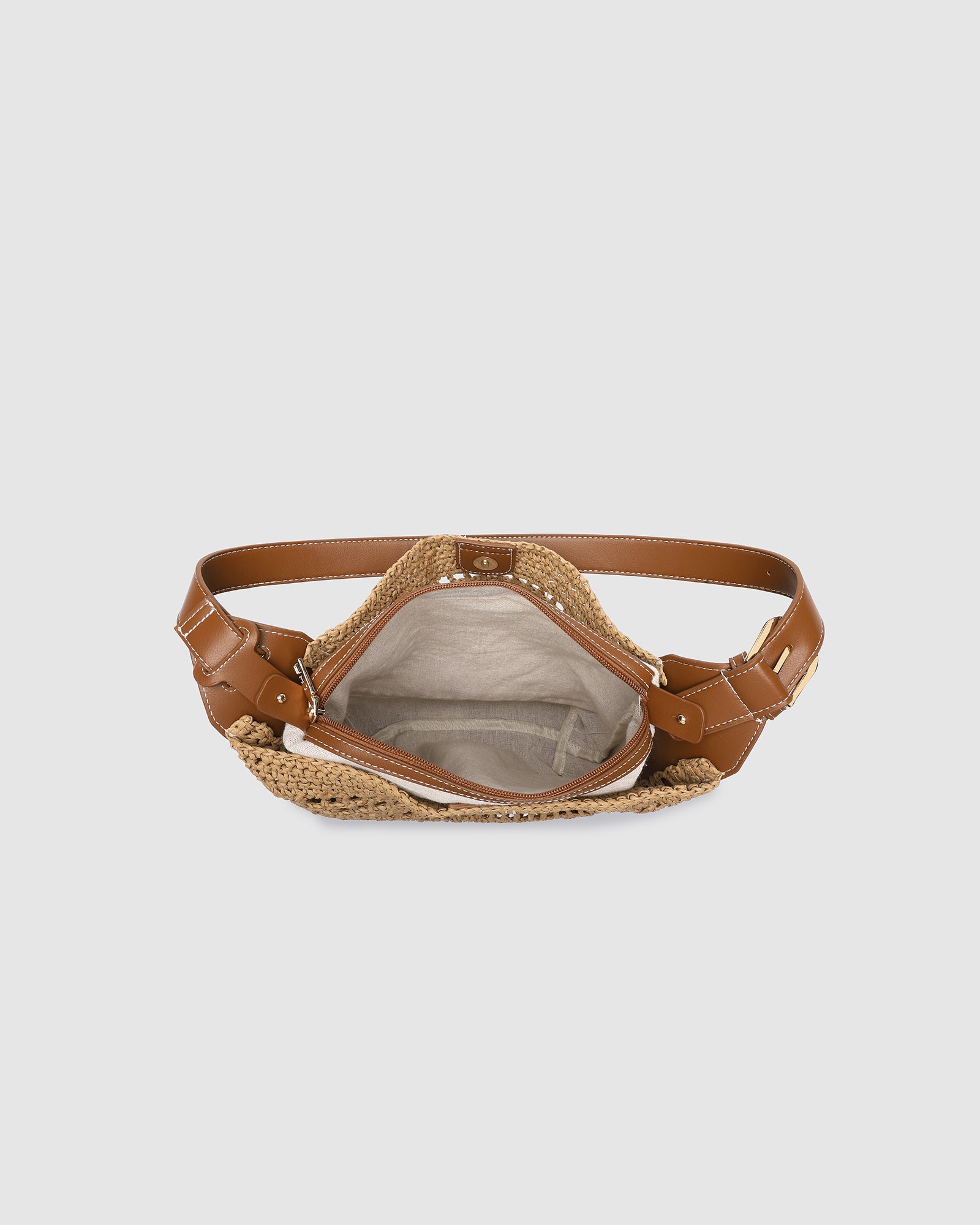 LOUISA RAFFIA SHOULDER BAG