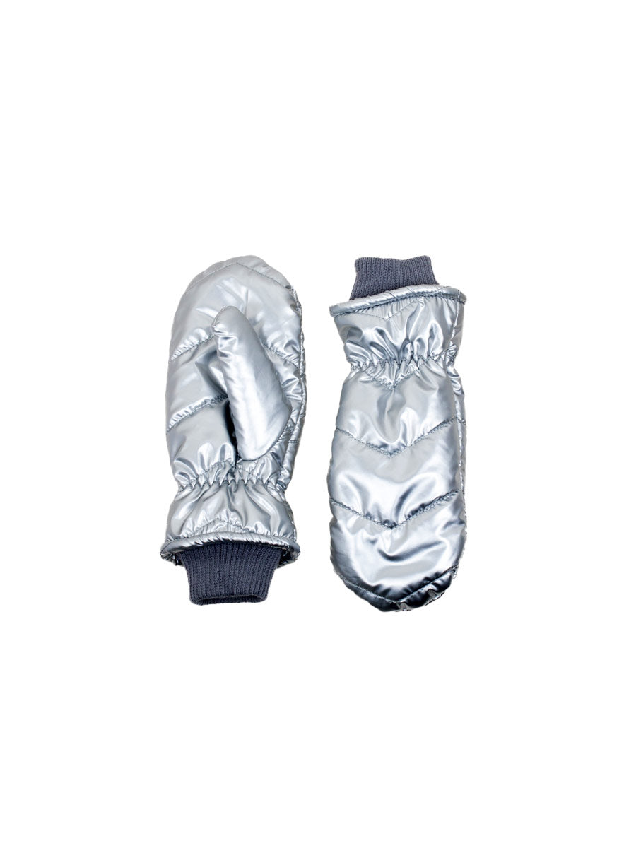 METALLIC PUFFER MITT