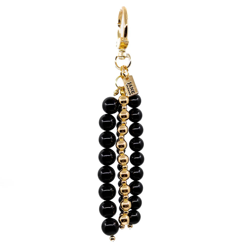 BEADED BAG CHARM