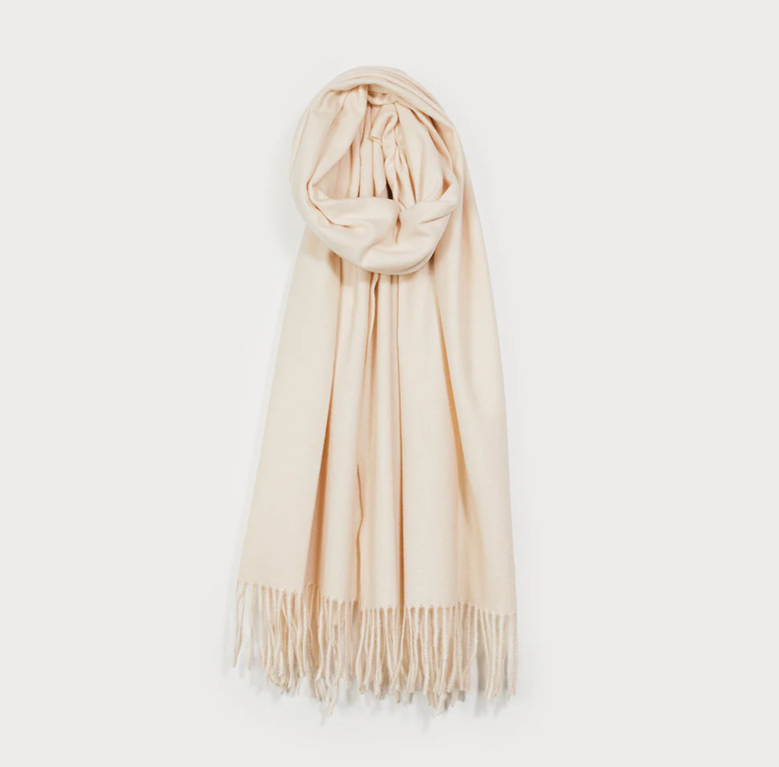 SOLID FRINGED SCARF