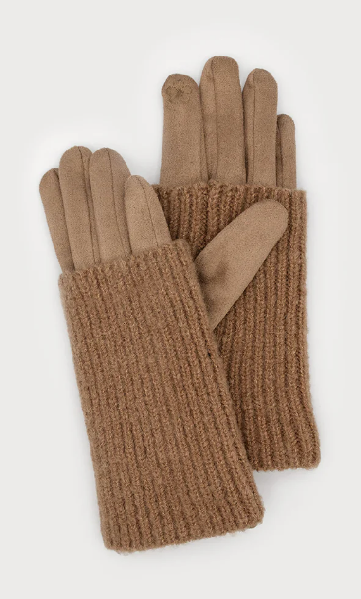 RIBBED WRIST WARMER GLOVES