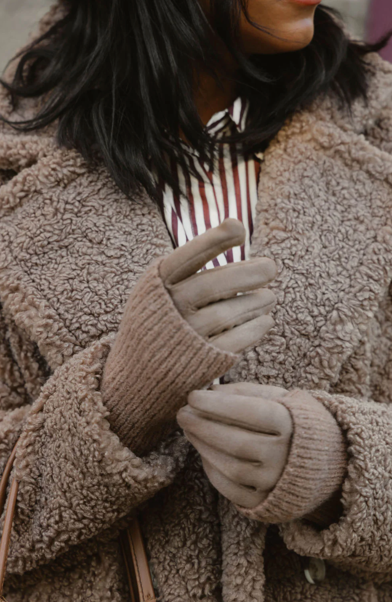 RIBBED WRIST WARMER GLOVES