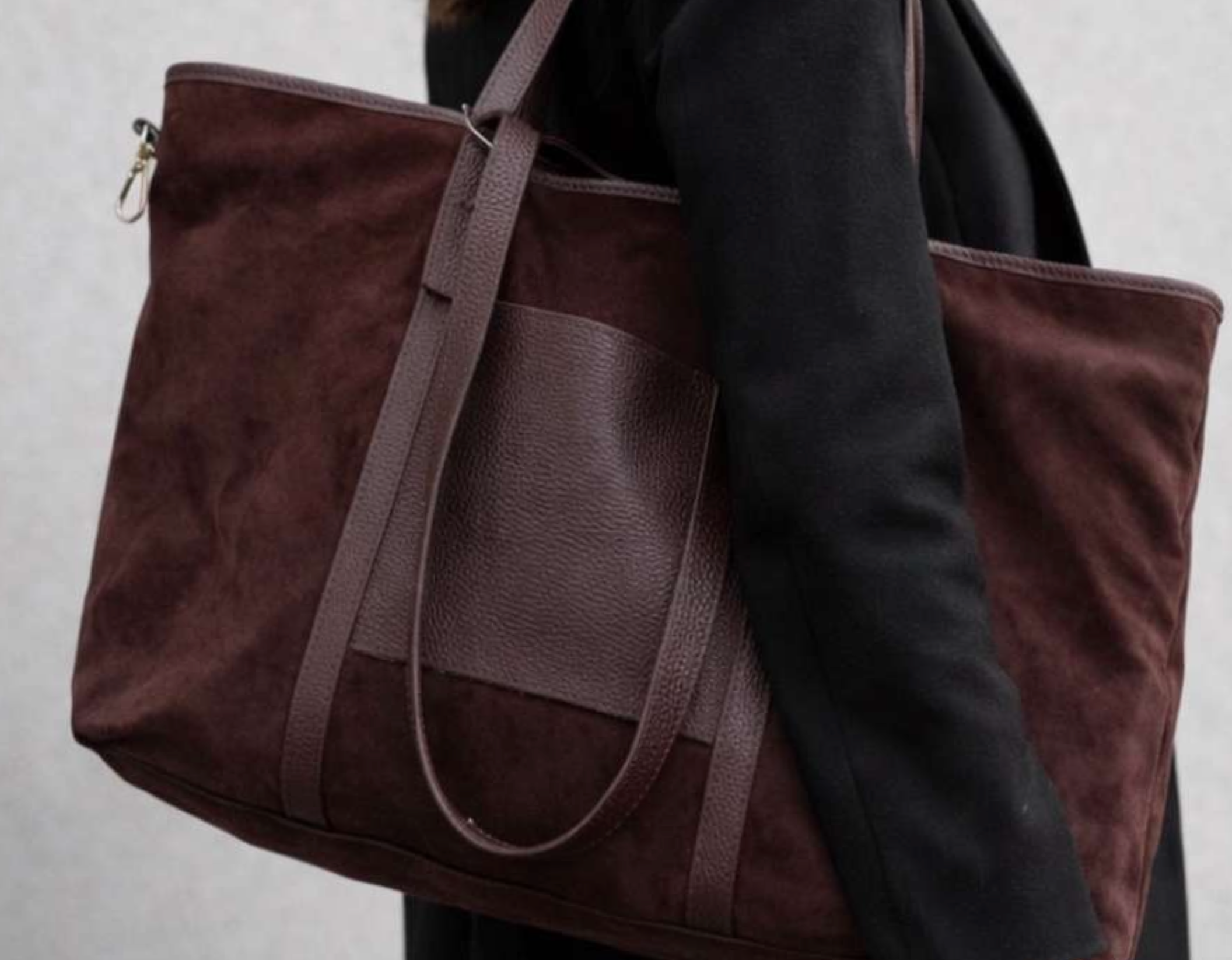 PLEASE SUEDE TOTE