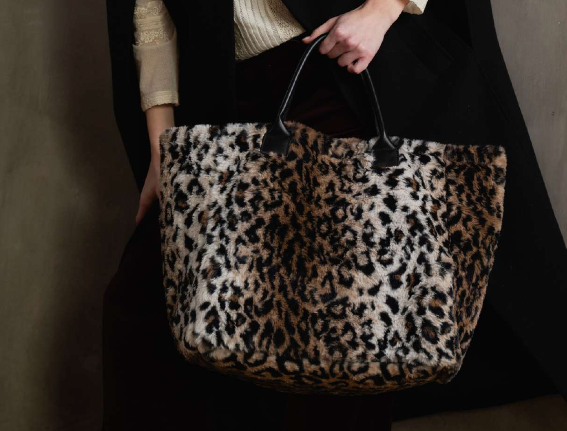 CABAS LEOPARD TOTE