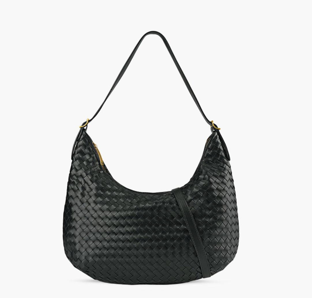 TORY WOVEN SHOULDER BAG