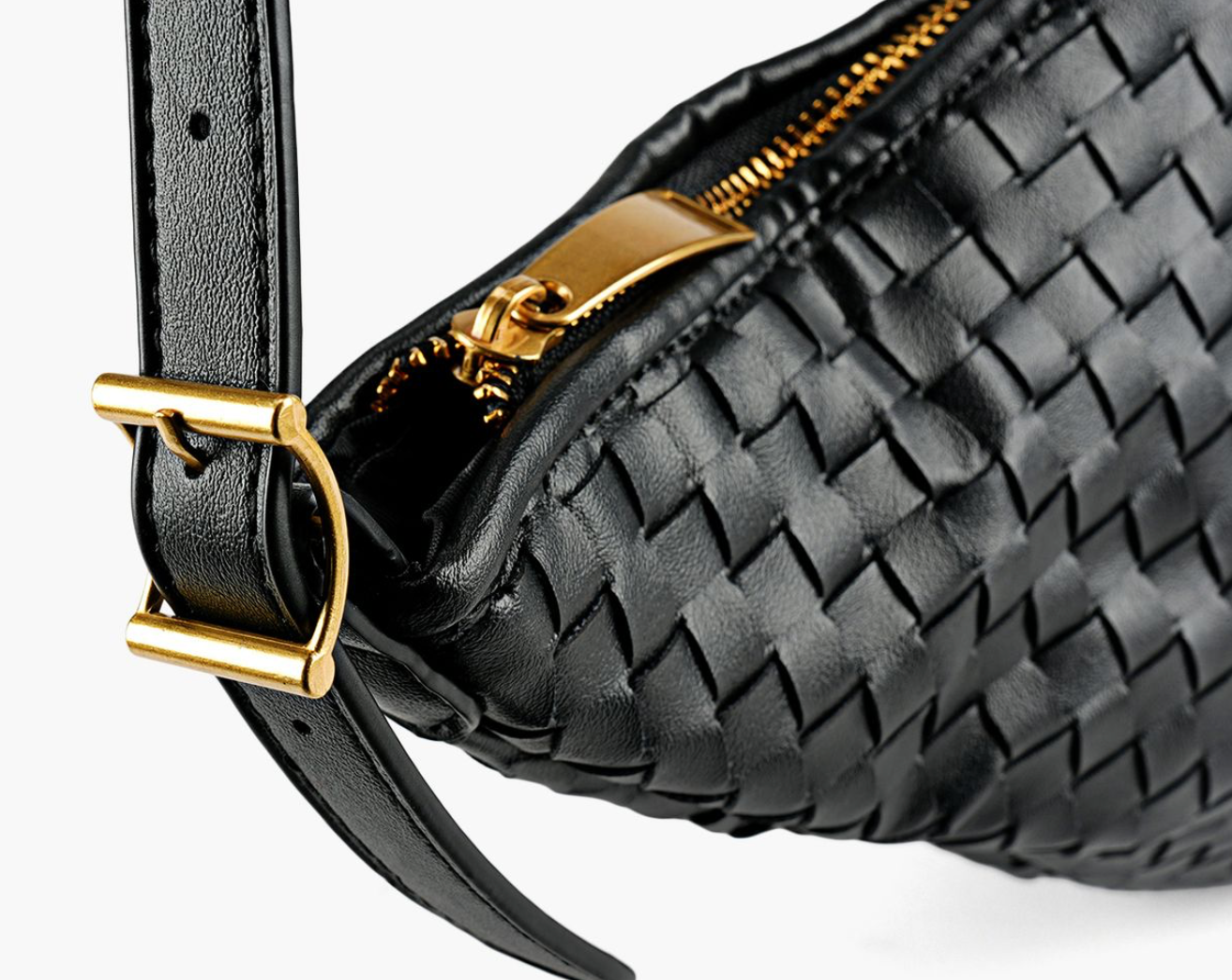 TORY WOVEN SHOULDER BAG