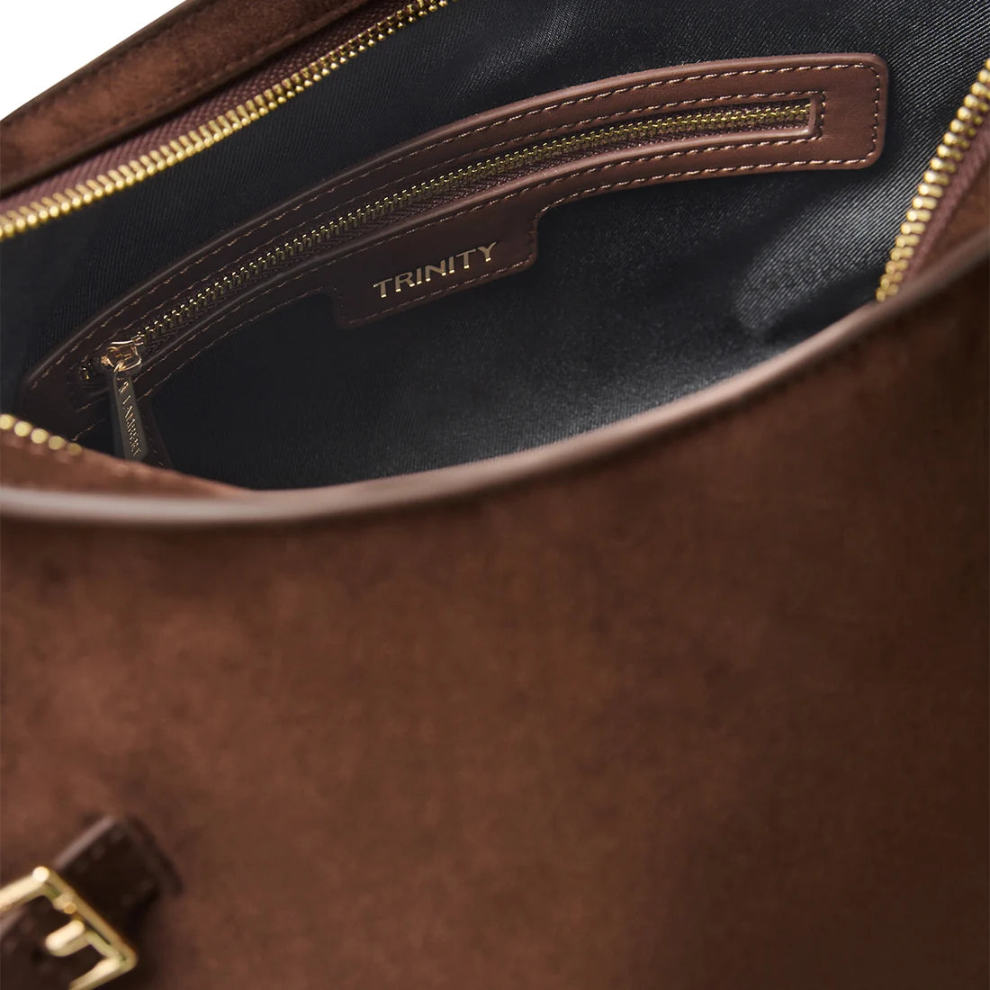 TRINITY SUEDE SHOULDER BAG