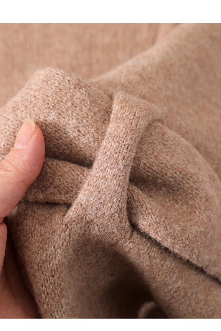 WOOL BLEND TRIANGLE SCARF