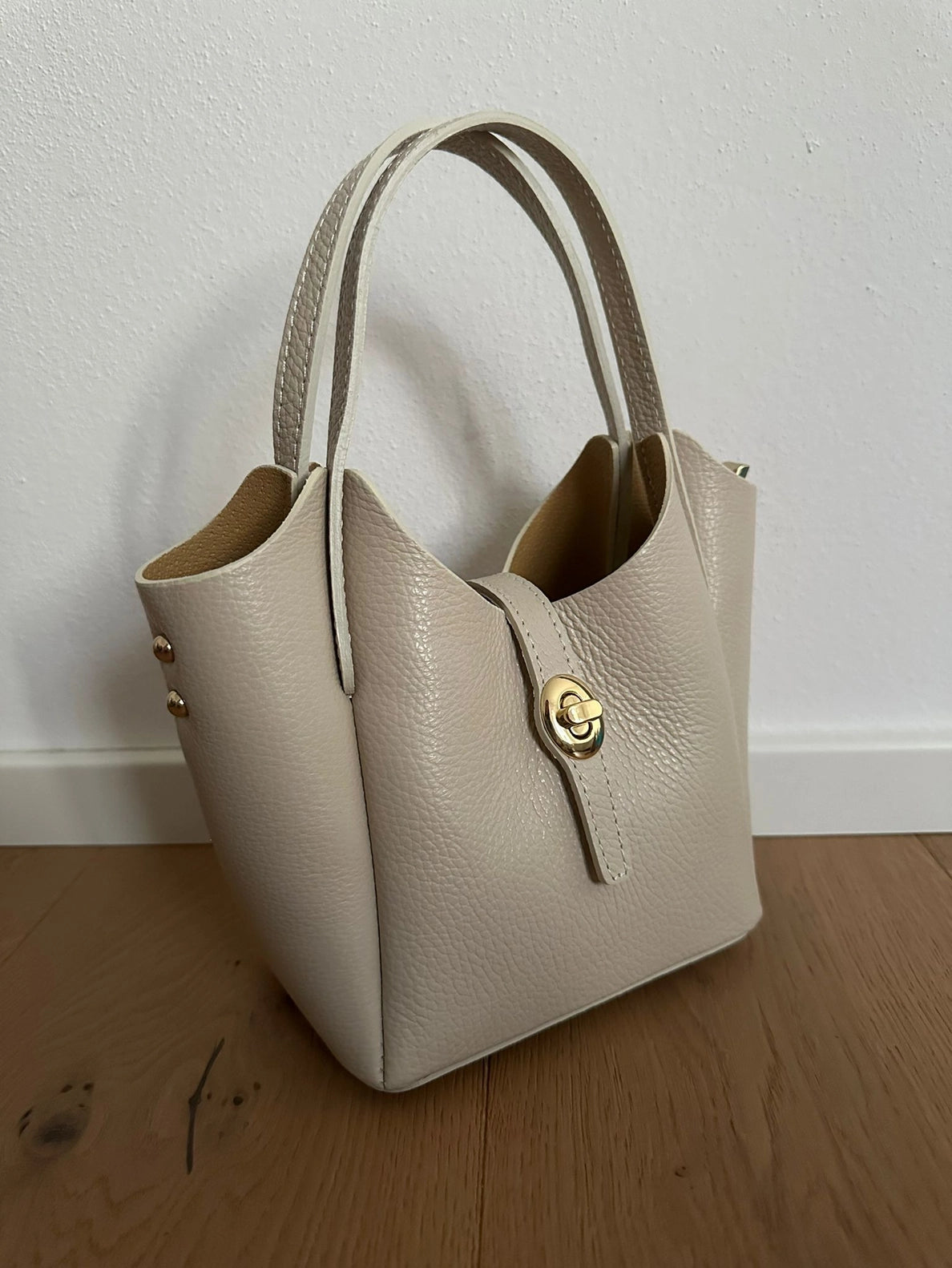 GINEVRA LEATHER TOP HANDLE