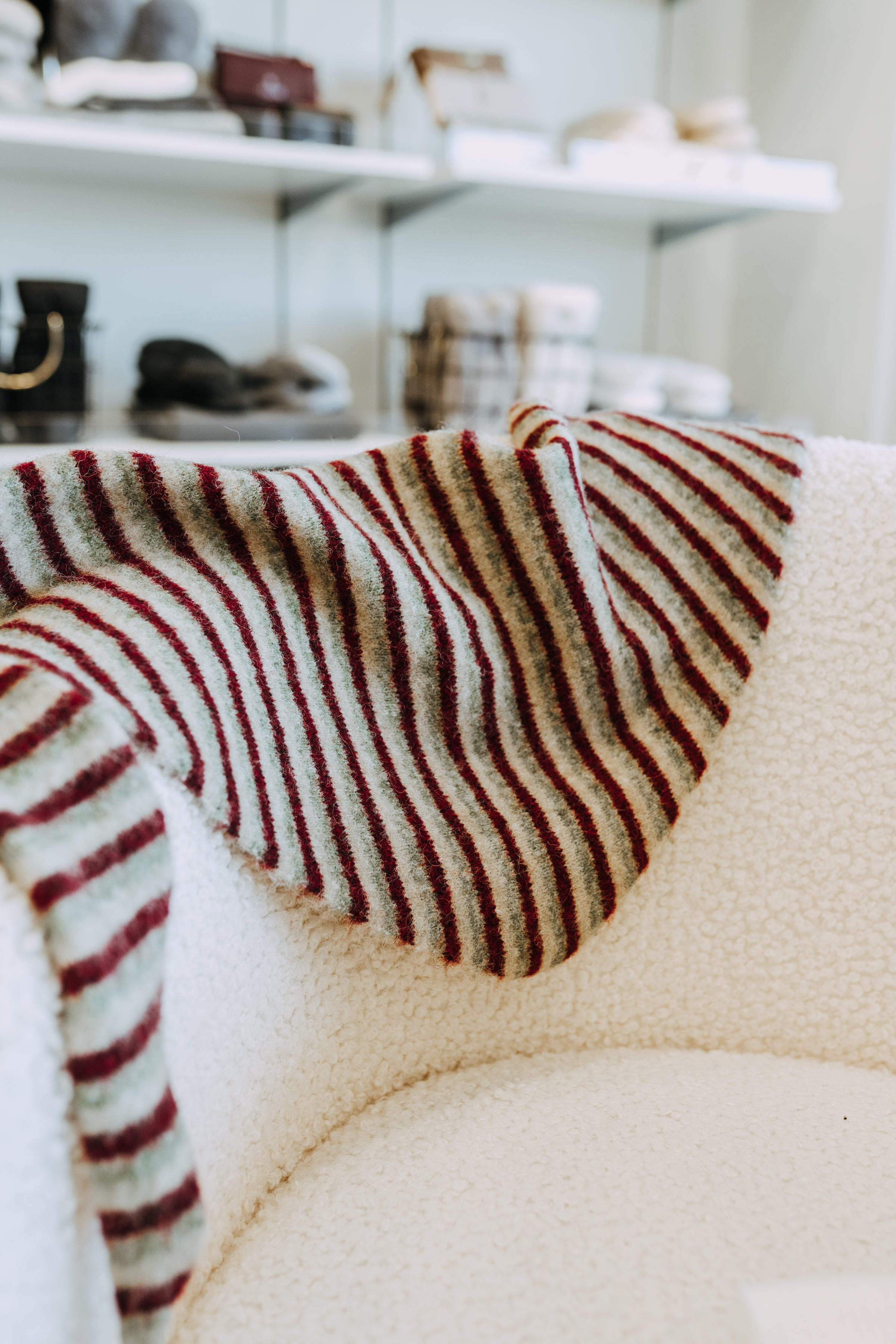 STRIPED TRIANGLE SCARF