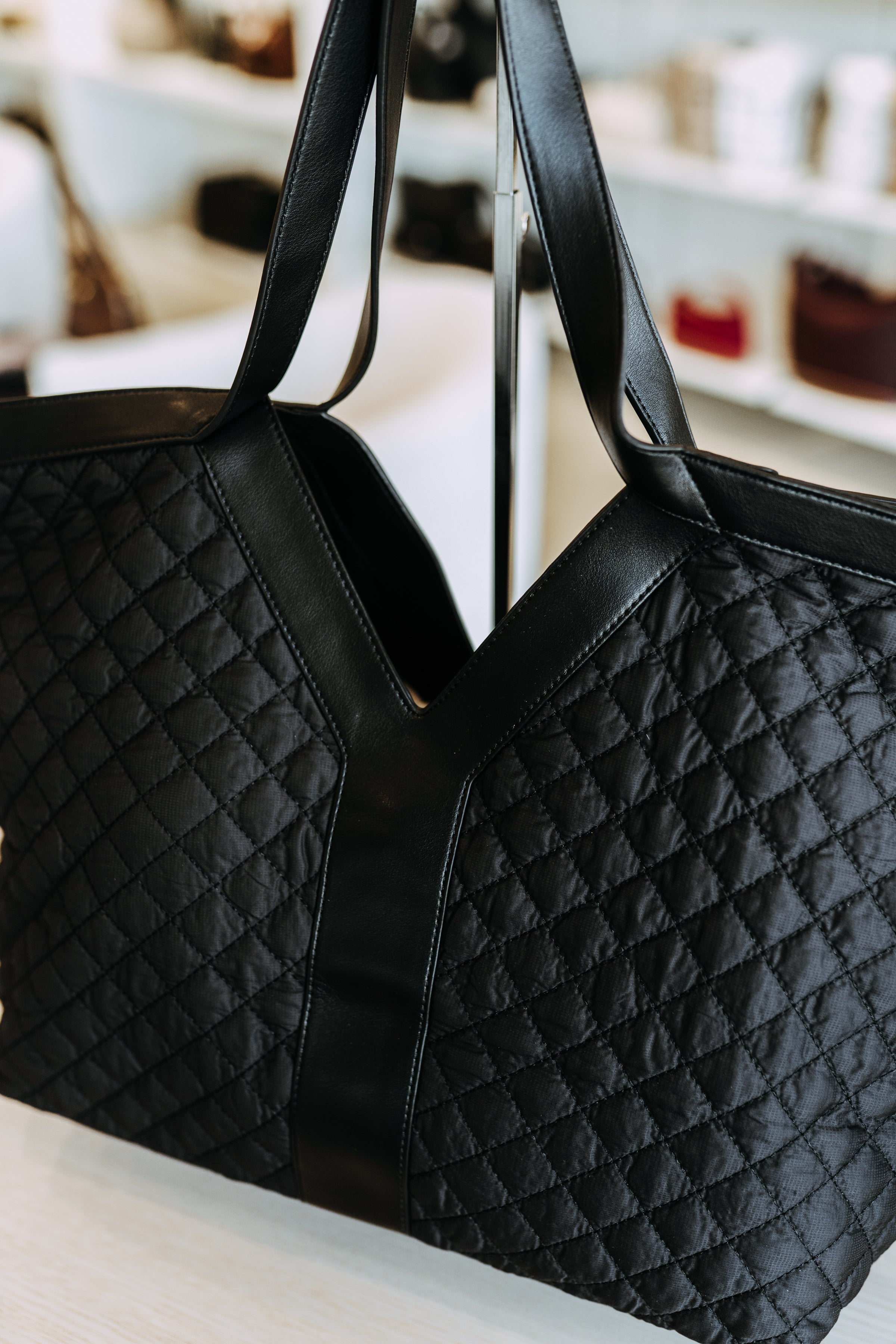YVES QUILTED TOTE