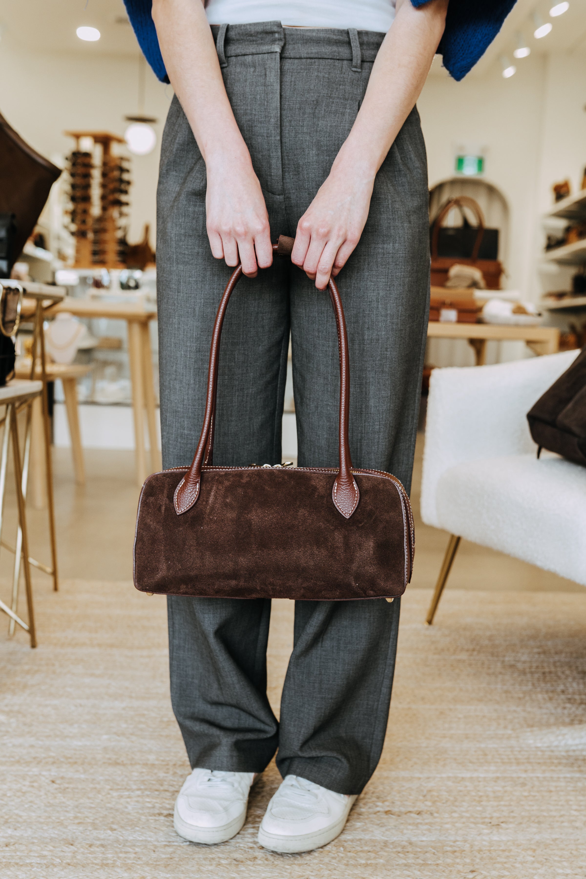 TAMARA SUEDE EAST WEST BAG