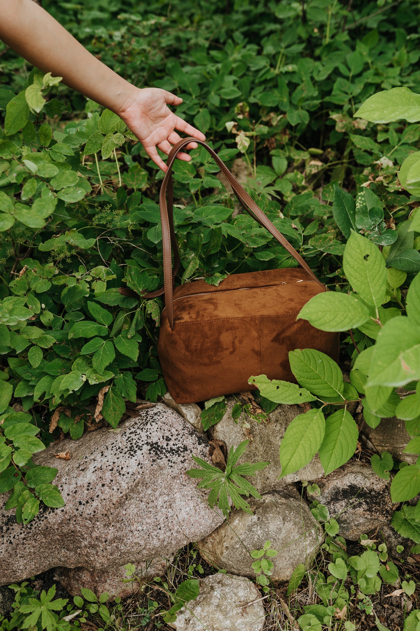 MARISSA SUEDE SHOULDER BAG