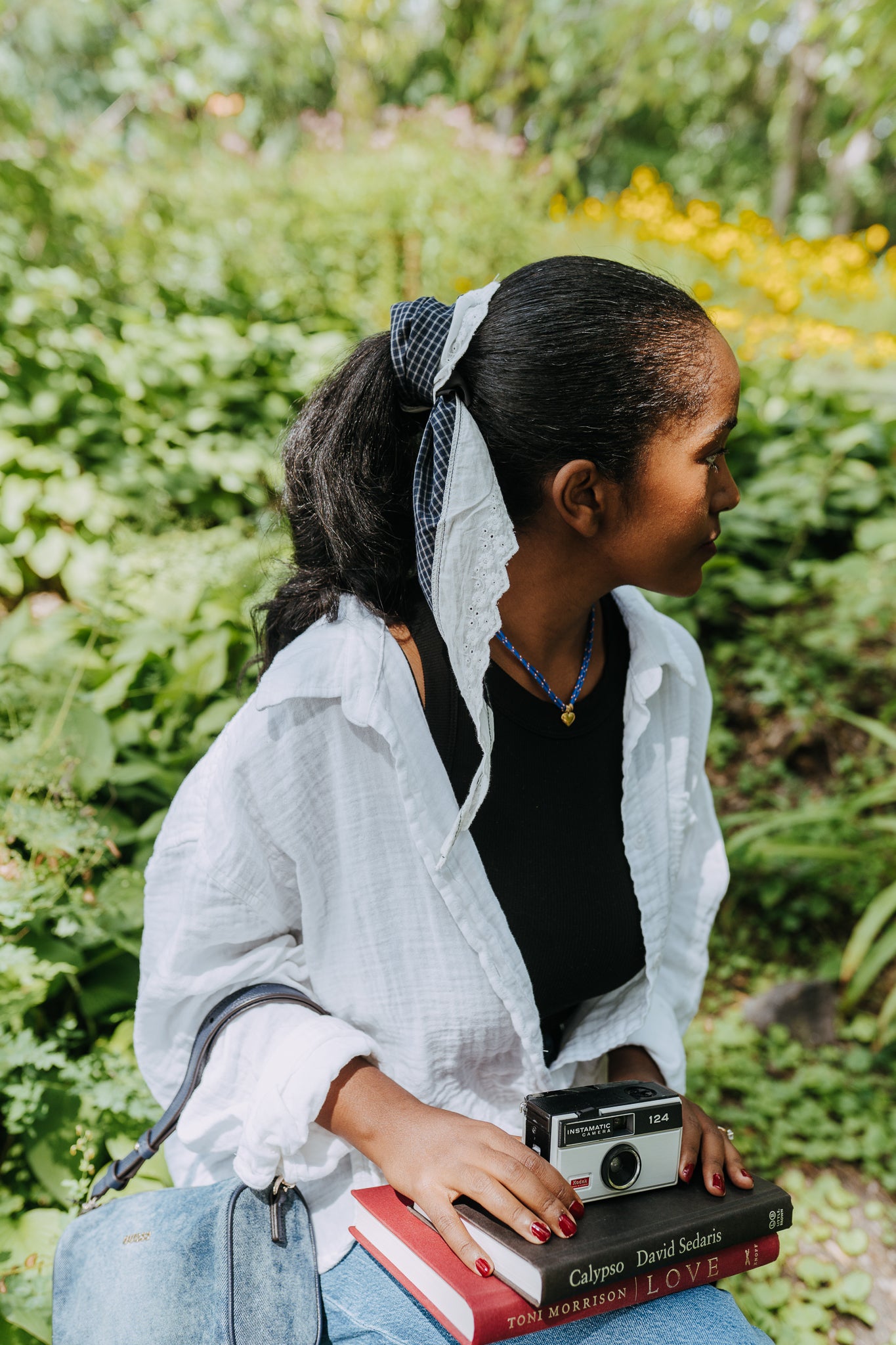 GINGHAM HEAD SCARF