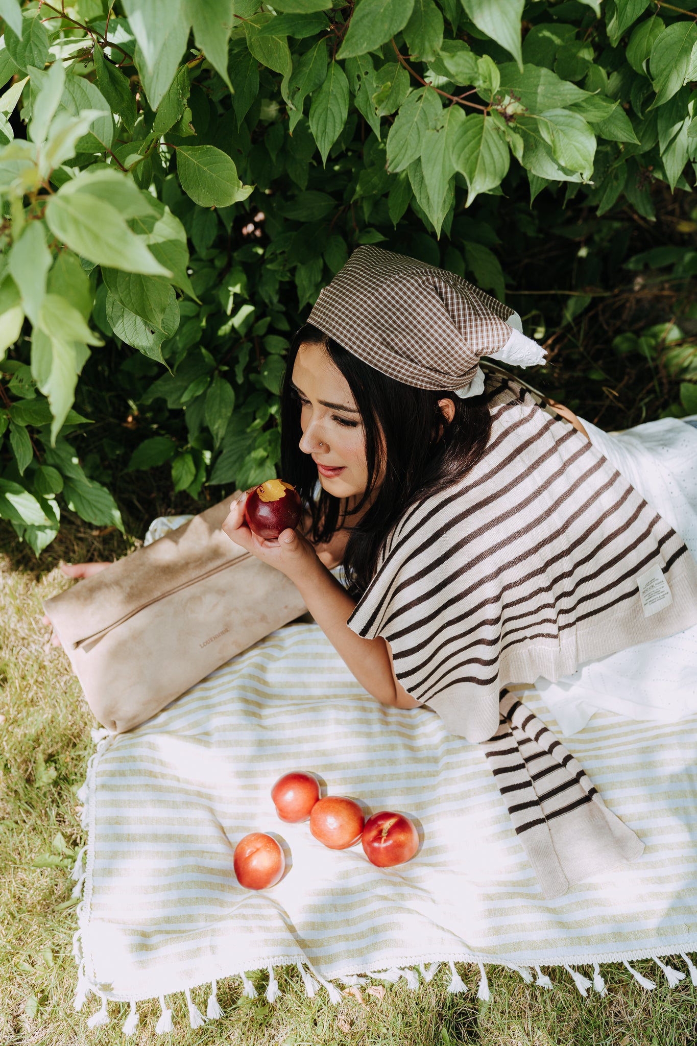 GINGHAM HEAD SCARF