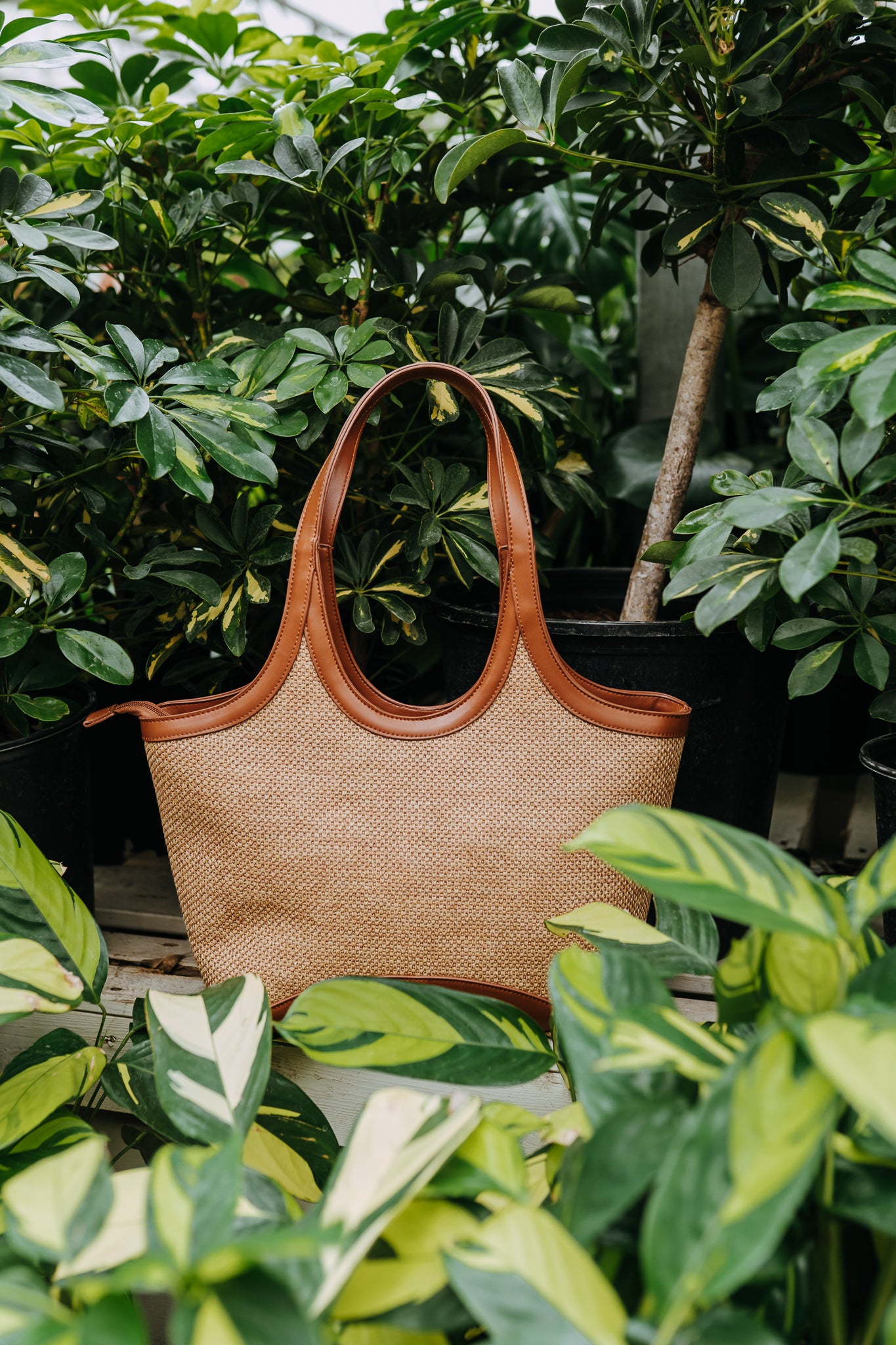 CHARLOTTE WOVEN TOTE