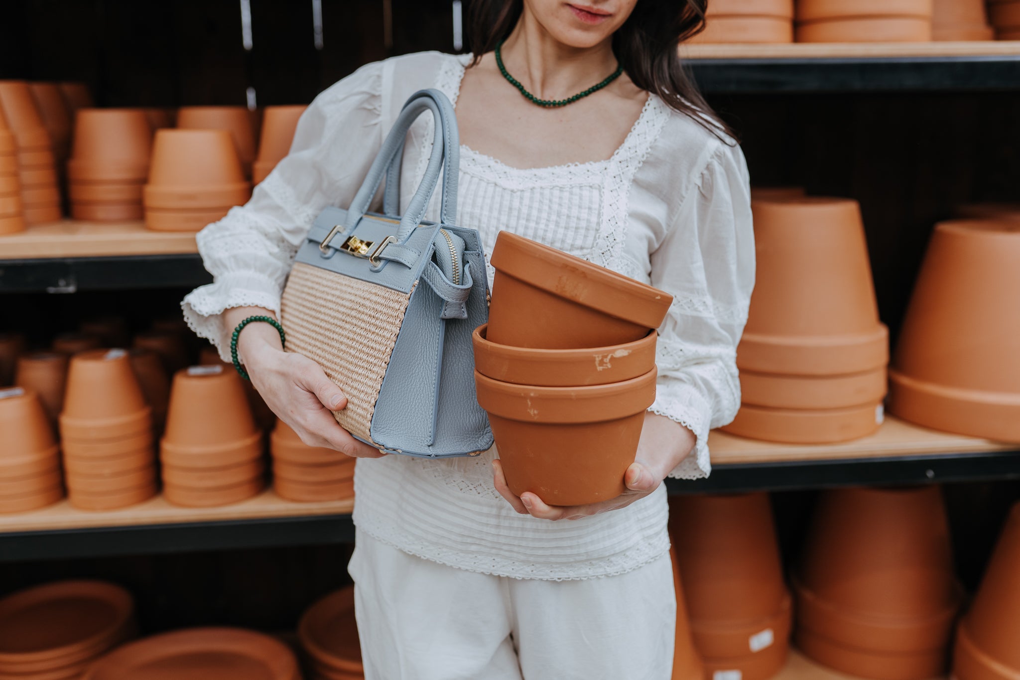 DIANA RAFFIA TOTE