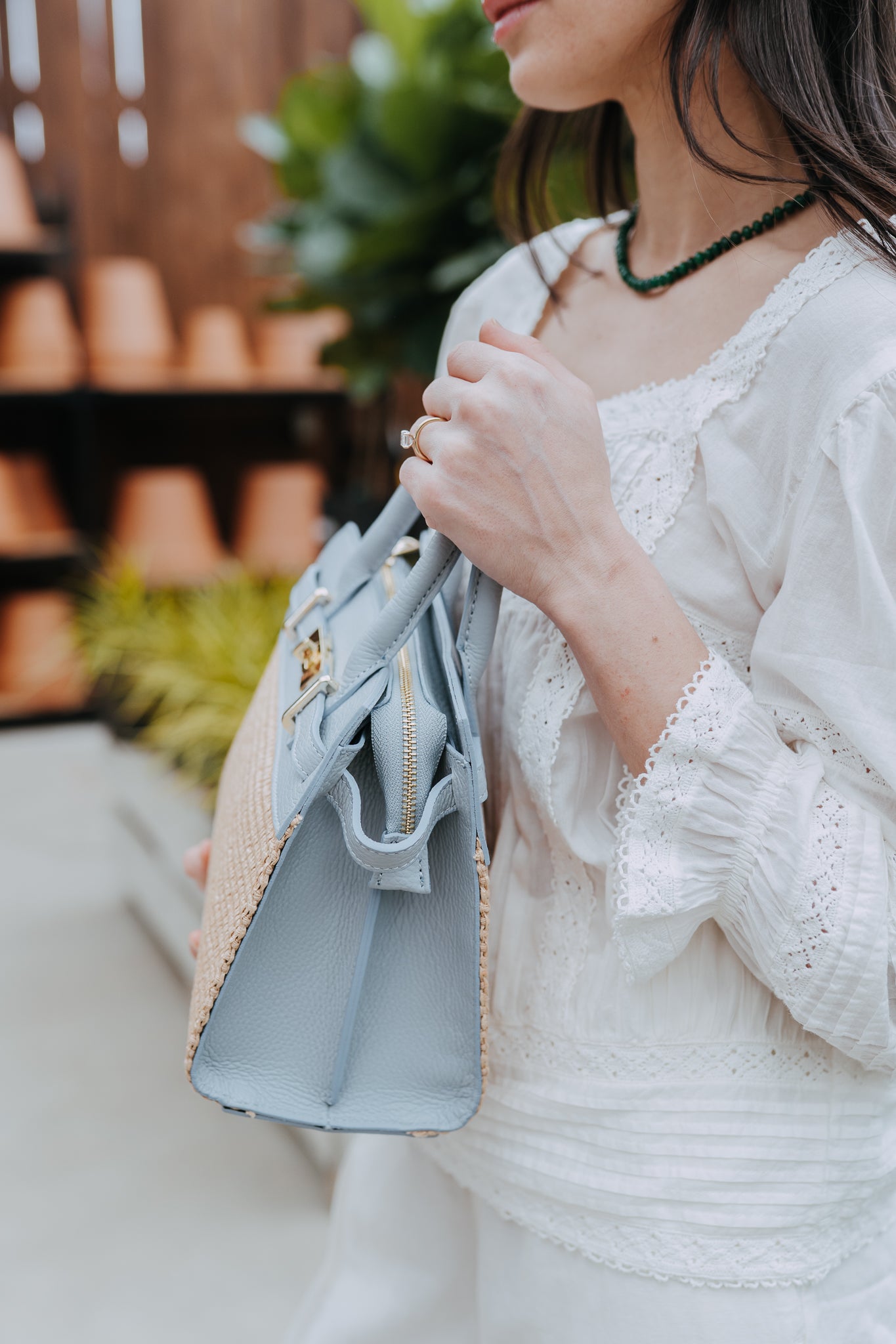 DIANA RAFFIA TOTE