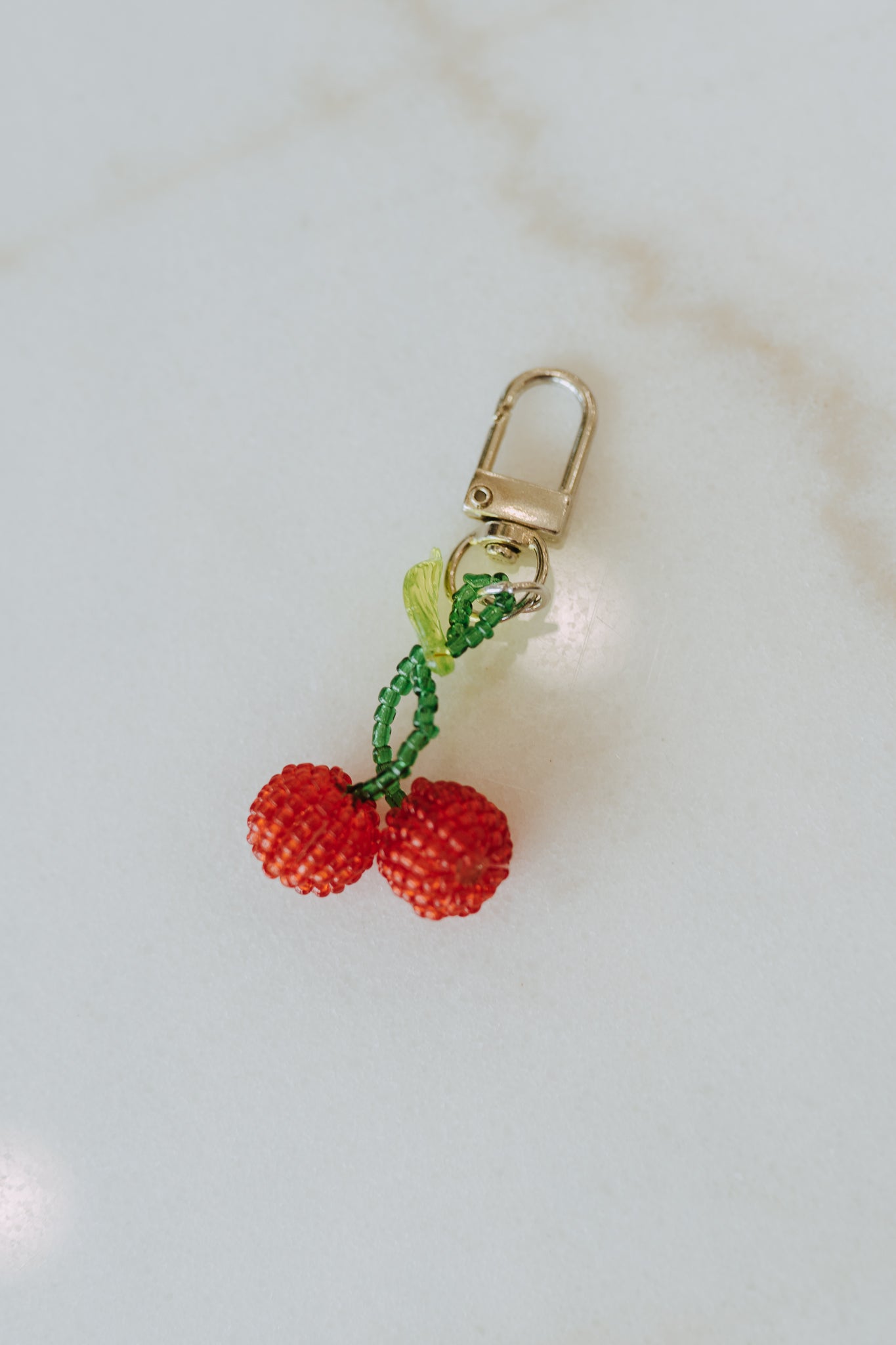 GLASS BEAD BAG CHARM