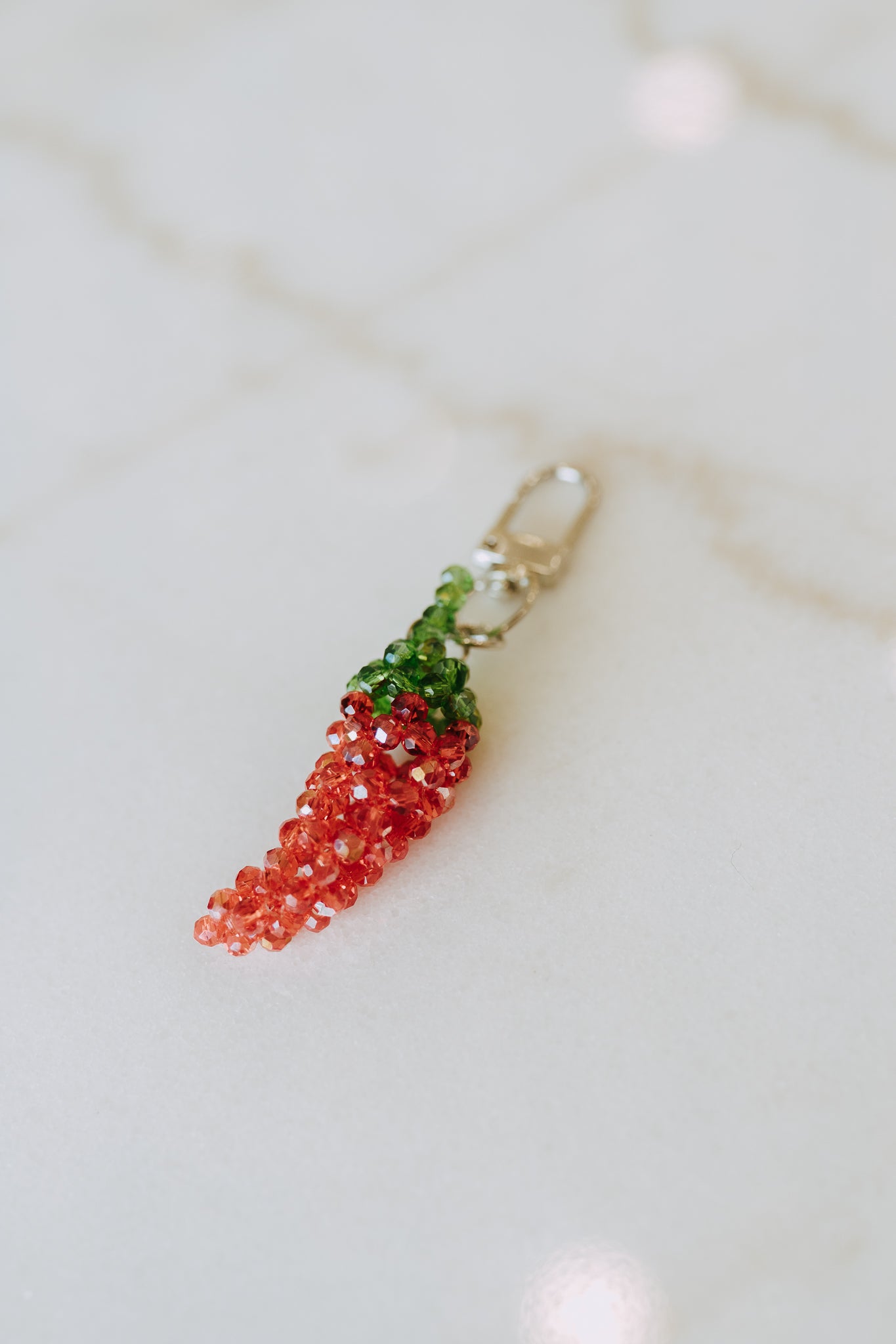 GLASS BEAD BAG CHARM