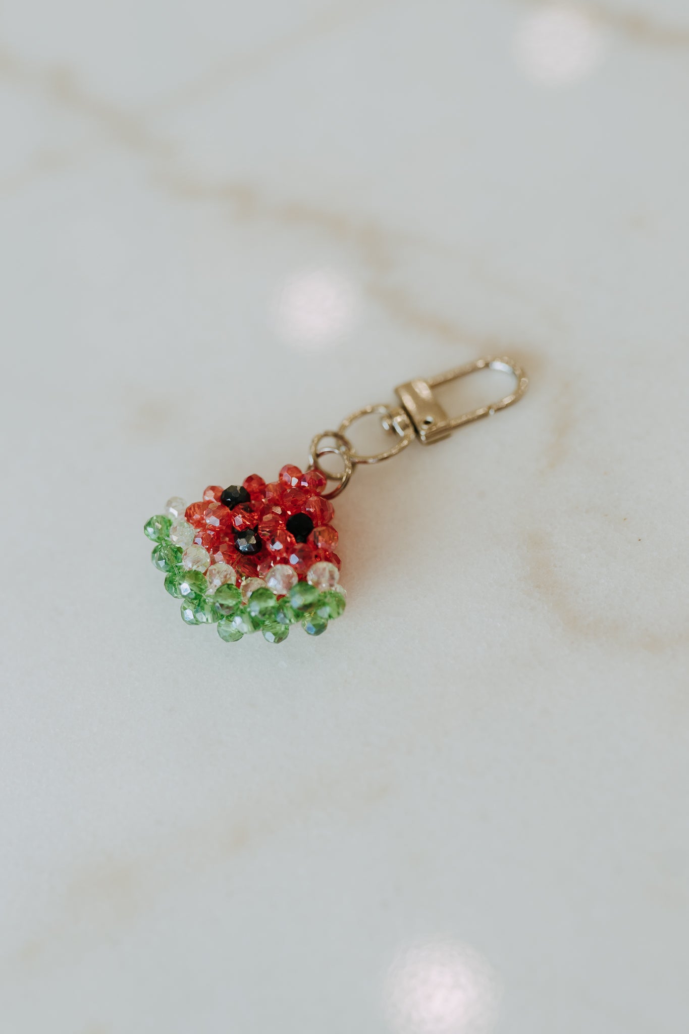 GLASS BEAD BAG CHARM