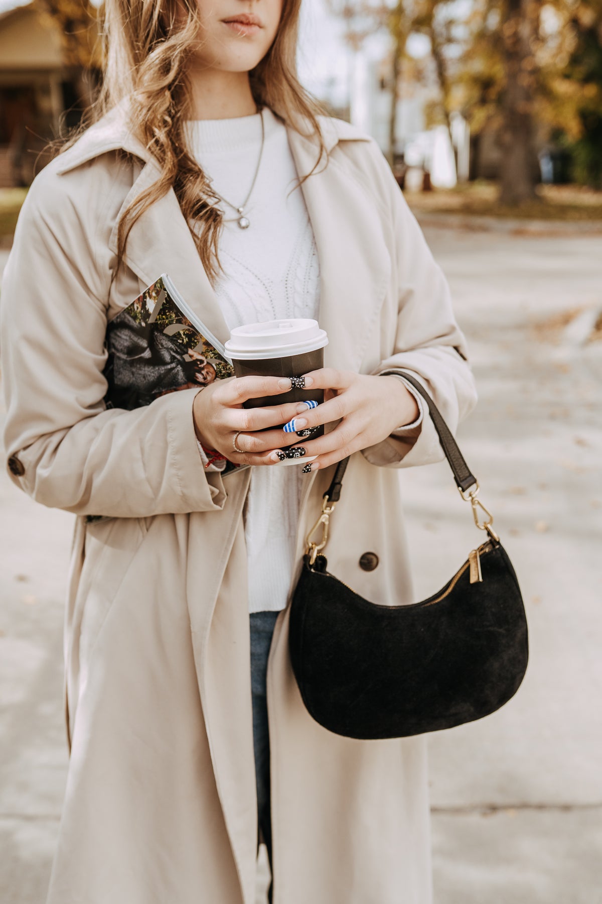 KALIE SUEDE SHOULDER BAG