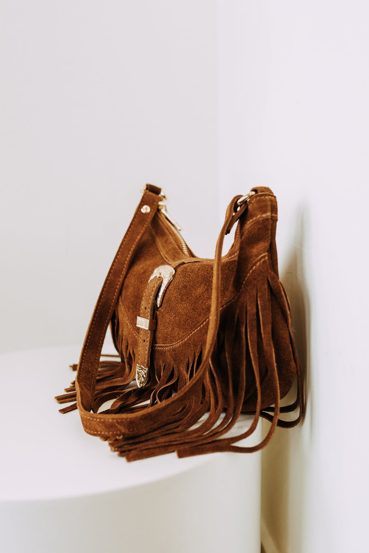 FRINGE SADDLE BAG