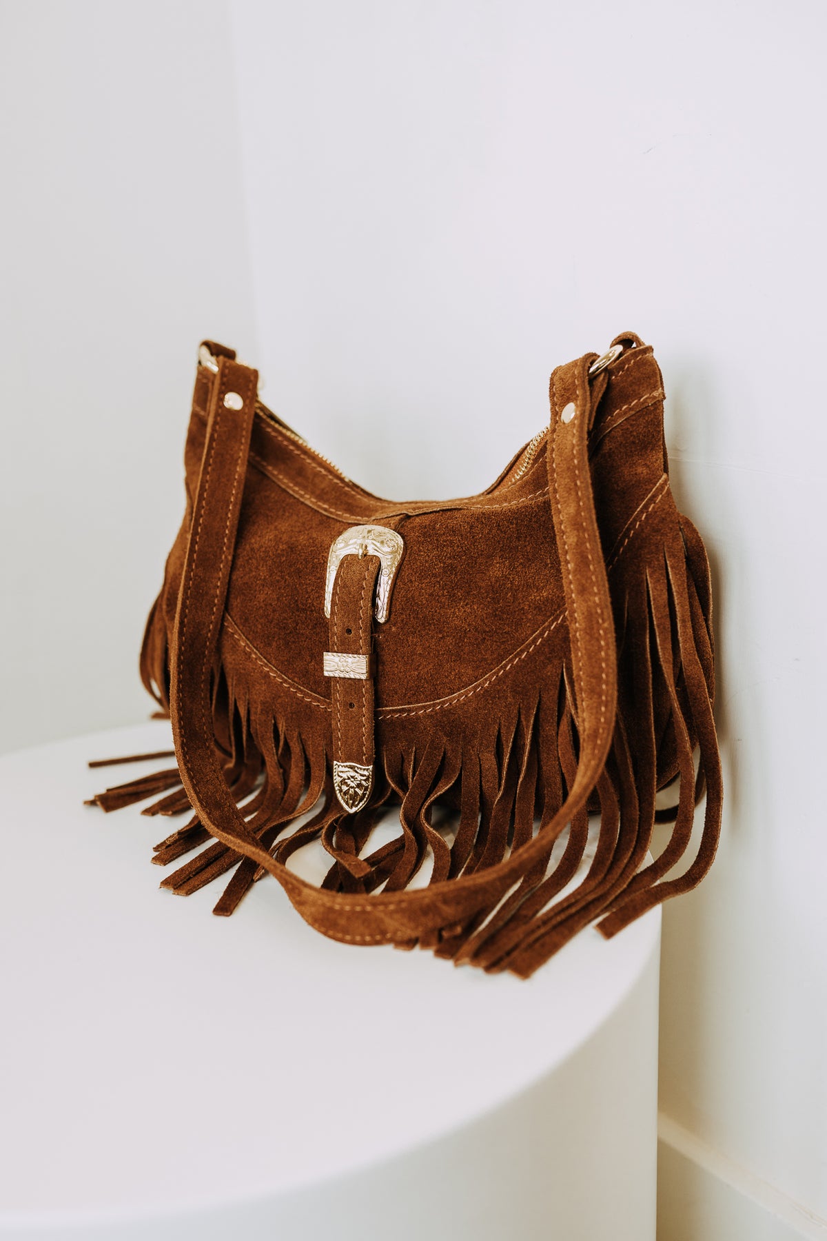 FRINGE SADDLE BAG