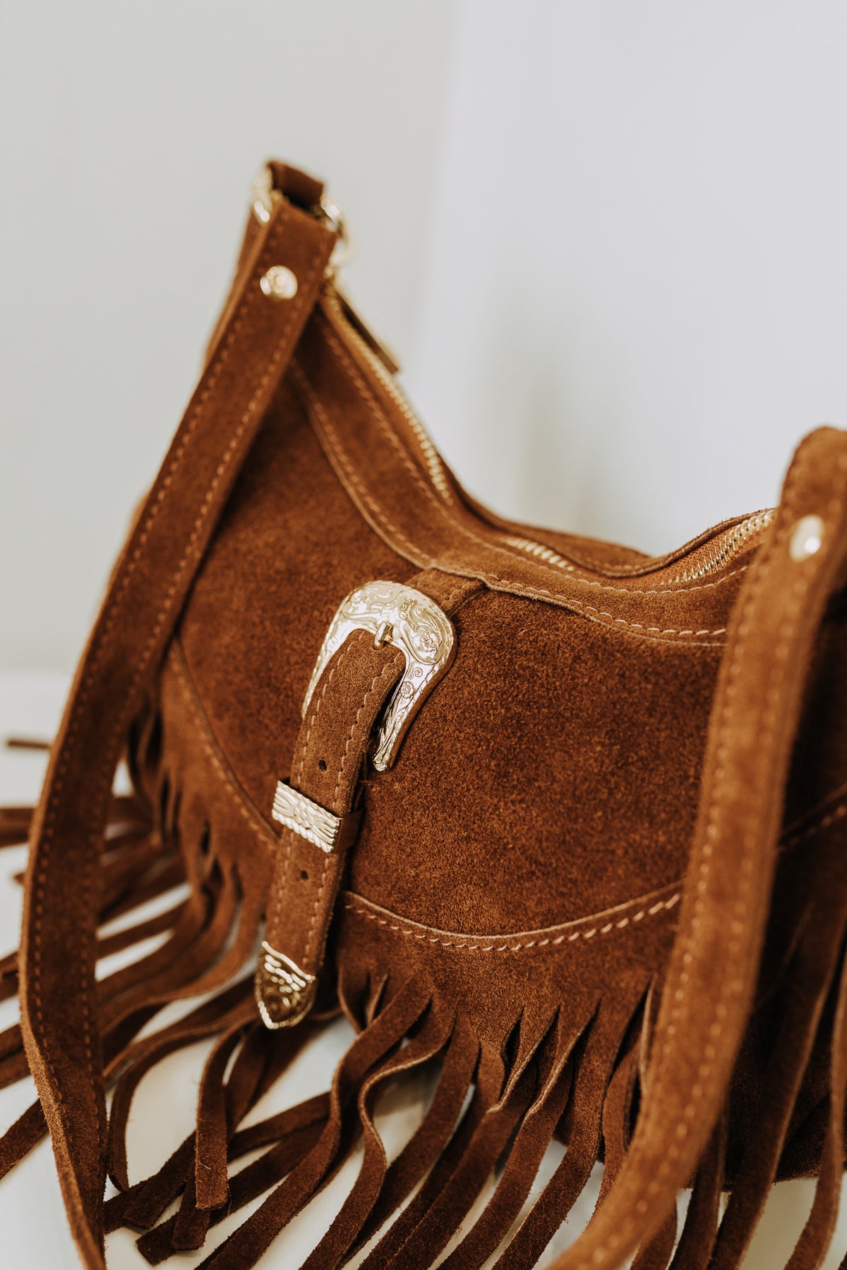 FRINGE SADDLE BAG