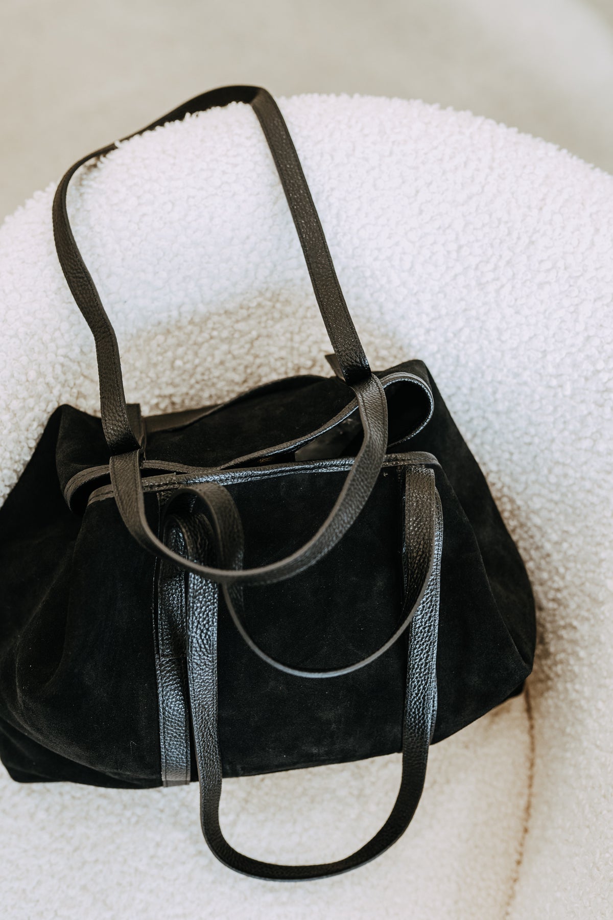 PLEASE SUEDE TOTE